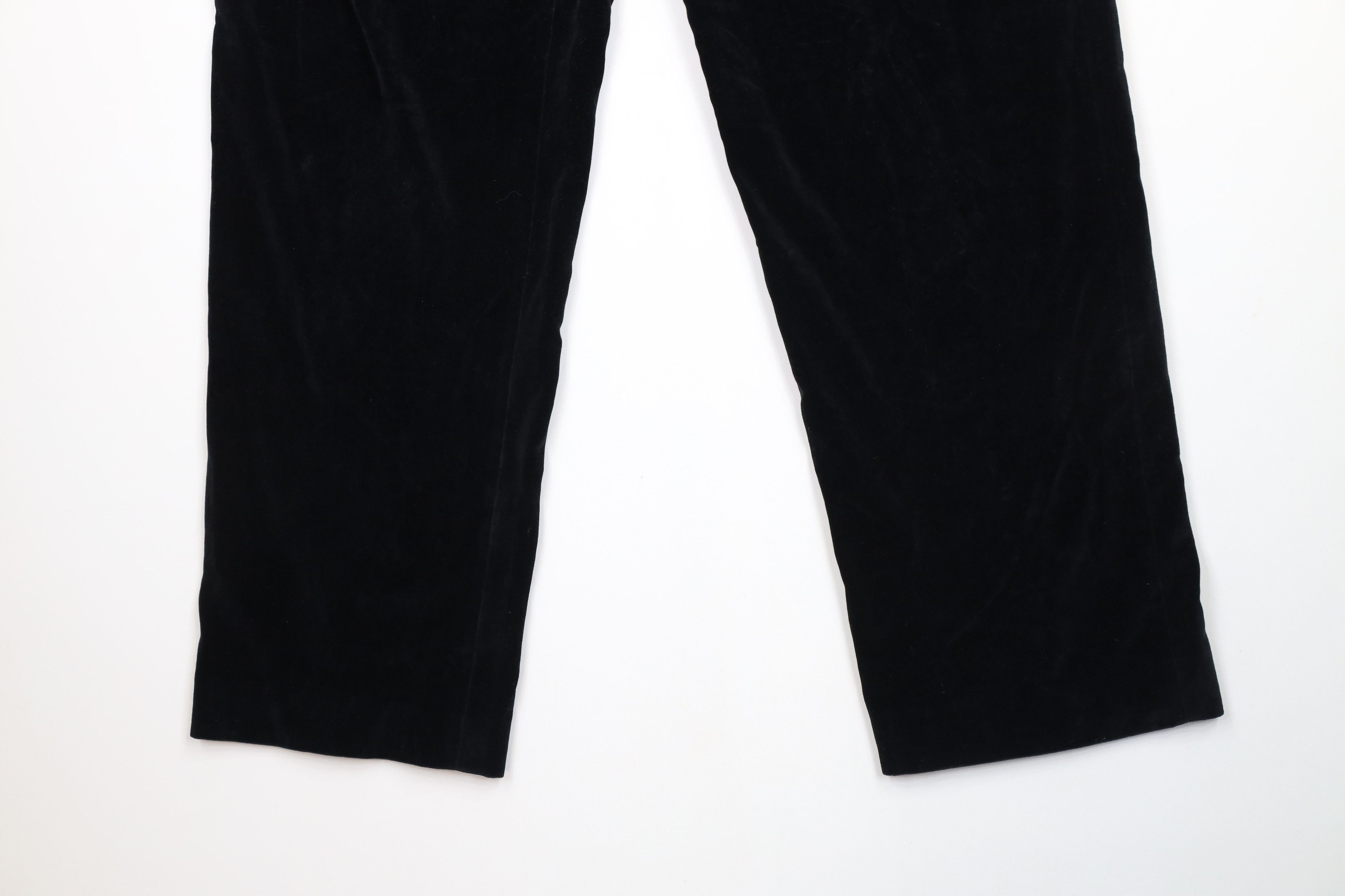 Ralph Lauren × Vintage Vintage 80s 90s Ralph Lauren Wide Leg Velvet Pants USA Size US 34 / EU 50 - 4 Thumbnail