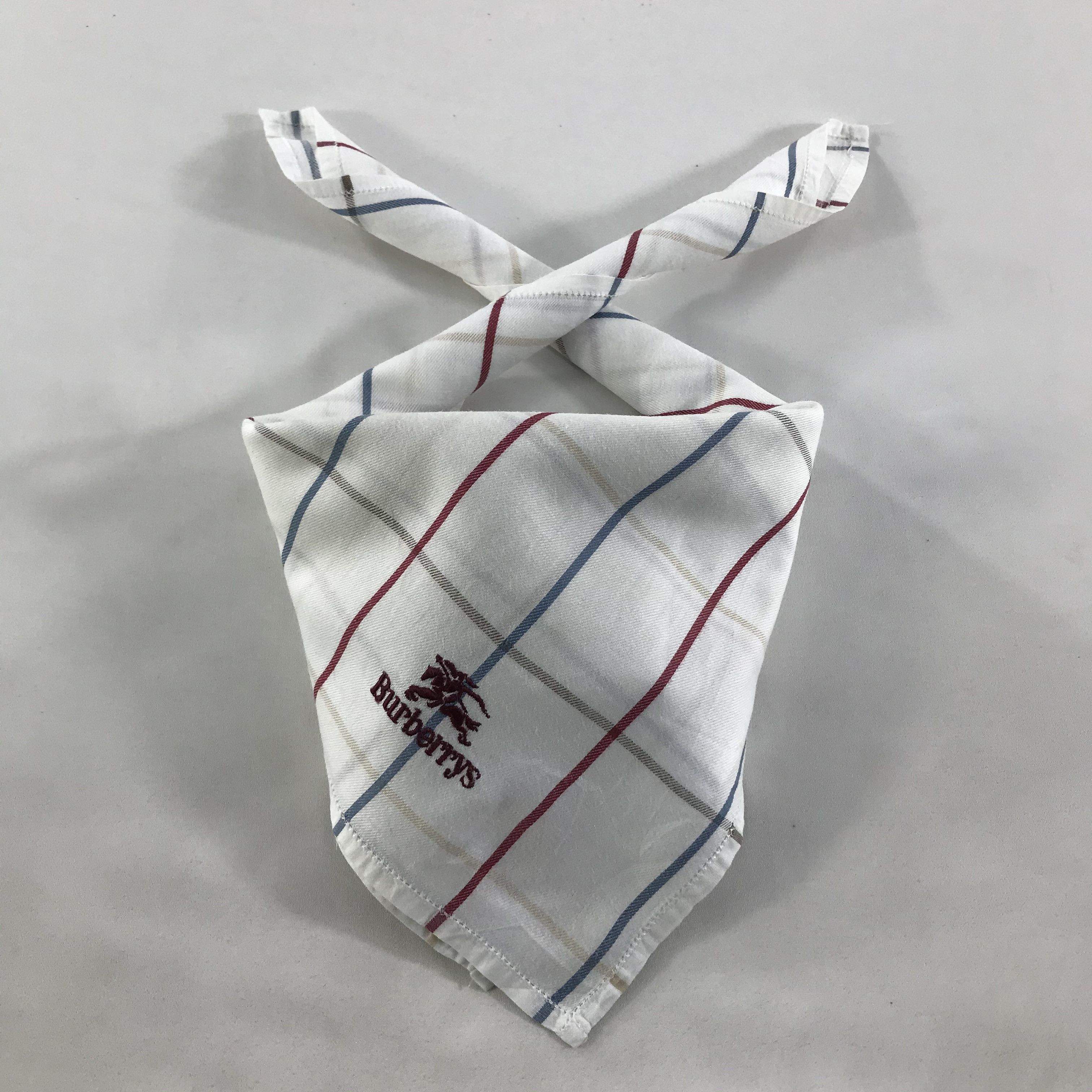 Burberry × Vintage Burberry Bandana / Handkerchief / Neckerchief - S1271 Size ONE SIZE - 3 Thumbnail