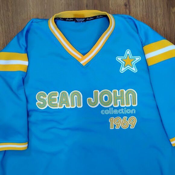 Other Vintage Sean John Collection 1969 Soccer Jersey Size US L / EU 52-54 / 3 - 1 Thumbnail