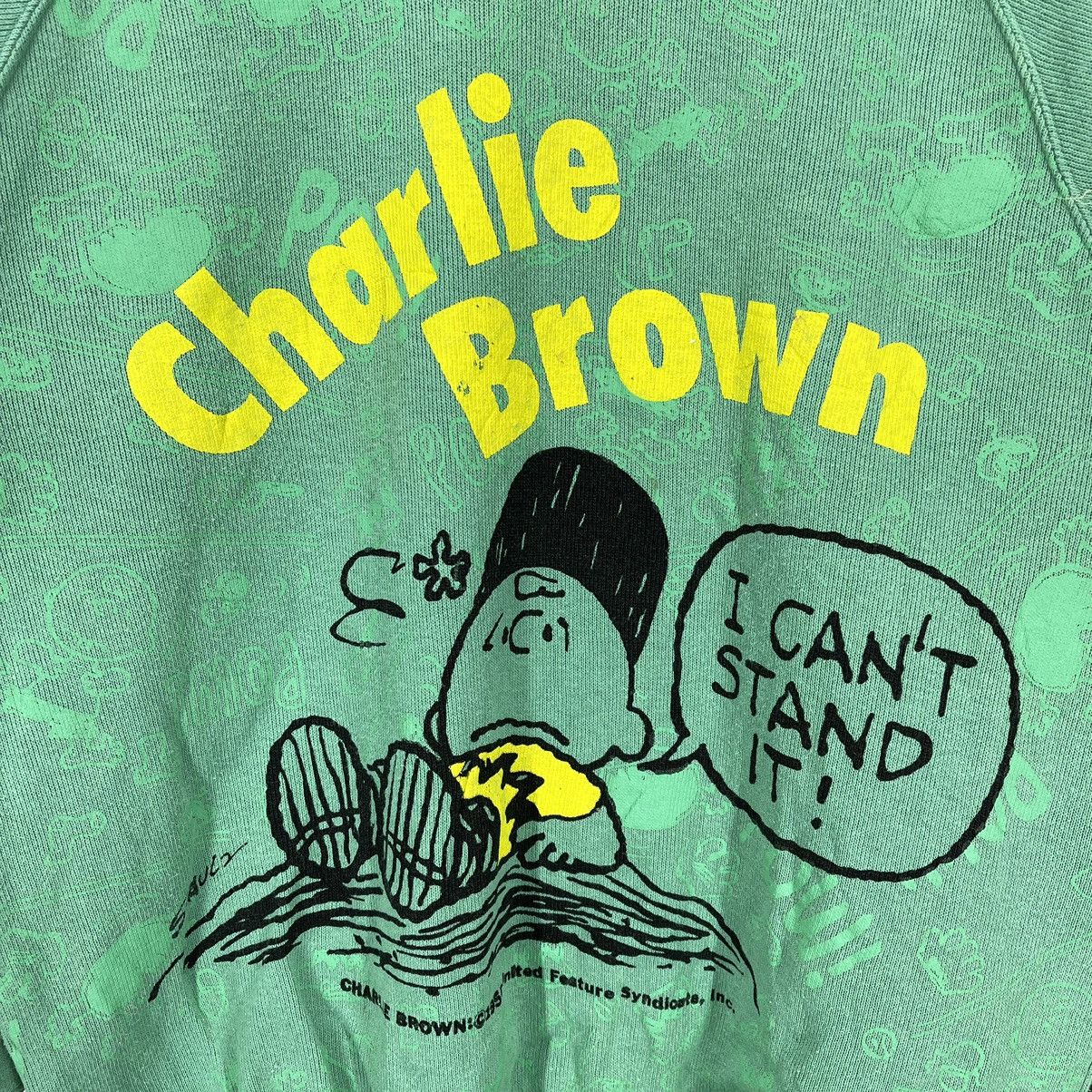 Peanuts Vintage CHARLIE BROWN Crew Neck Sweatshirt #1422/AX Size US M / EU 48-50 / 2 - 3 Thumbnail