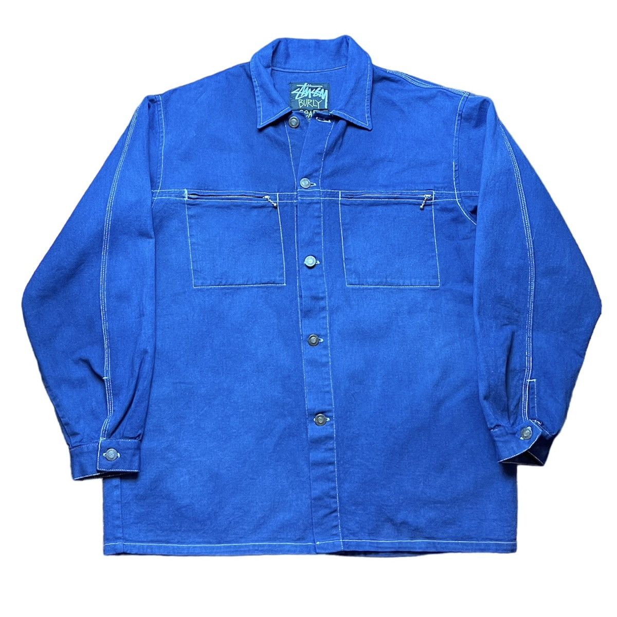 image of Stussy Burly Gear Indigo Blue King Size Jacket, Men's