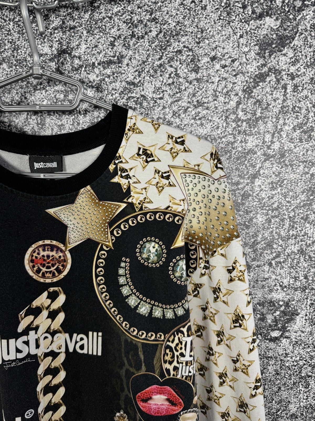 Just Cavalli Just Cavalli Golden Printed Sweatshirt Made in Italy Size 42 Size M / US 6-8 / IT 42-44 - 2 Thumbnail