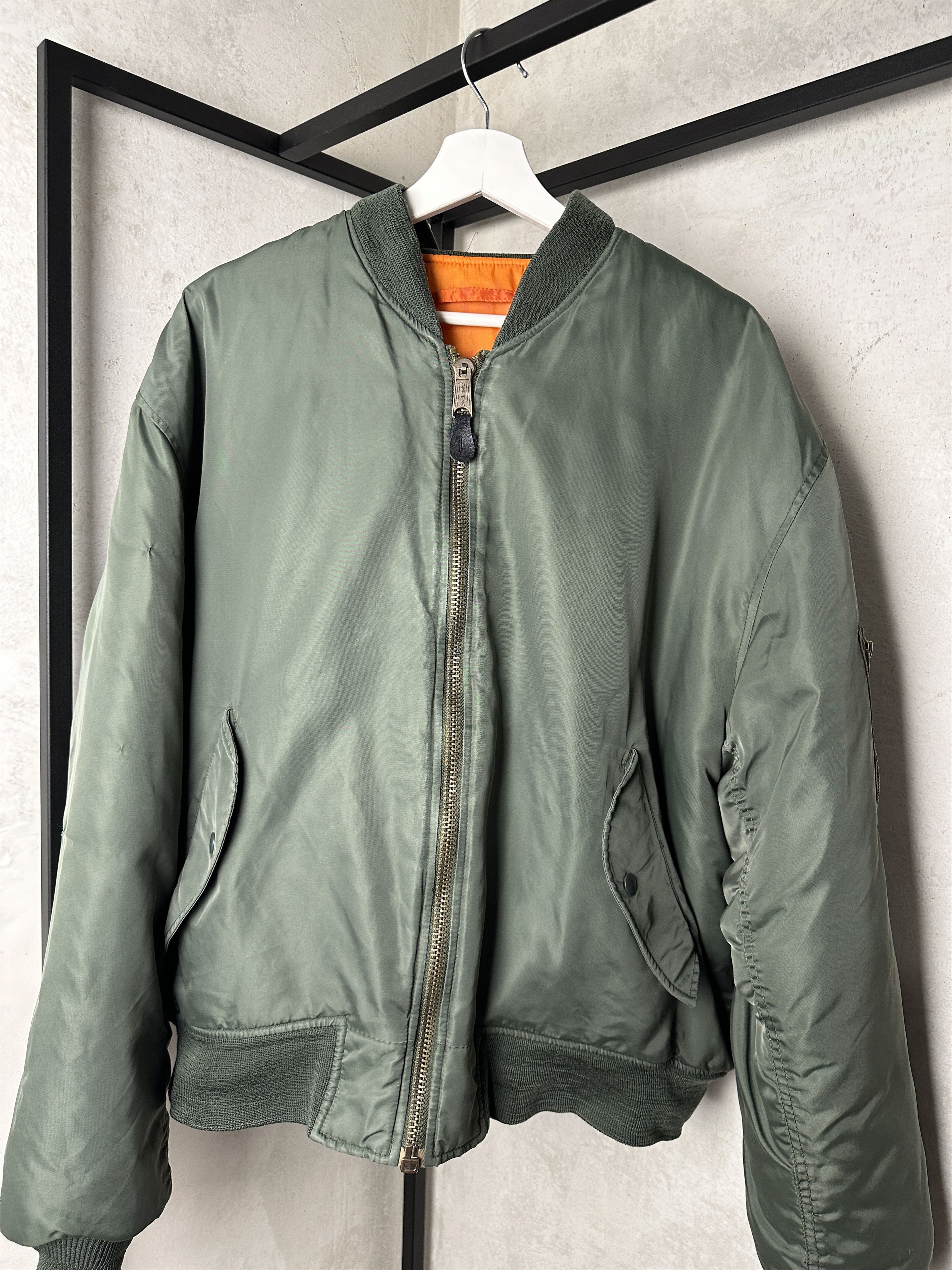 Vintage Army Industries MA1 Reversible Bomber Jacket Size US XL / EU 56 / 4 - 6 Thumbnail