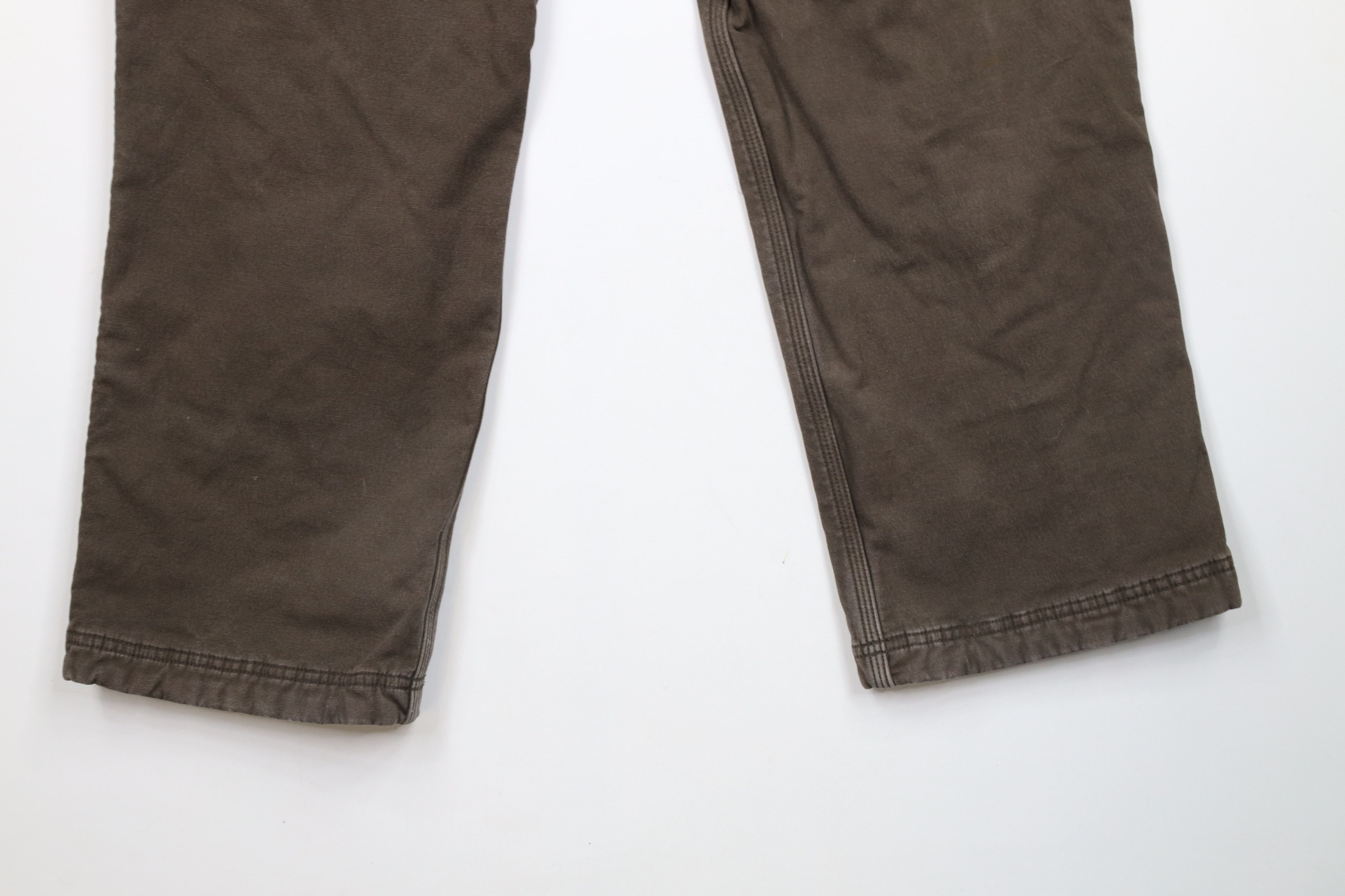 Duluth Trading Company × Vintage Duluth Trading Co Lined Flex Fire Hose Cargo Pants Brown Size US 38 / EU 54 - 12 Thumbnail