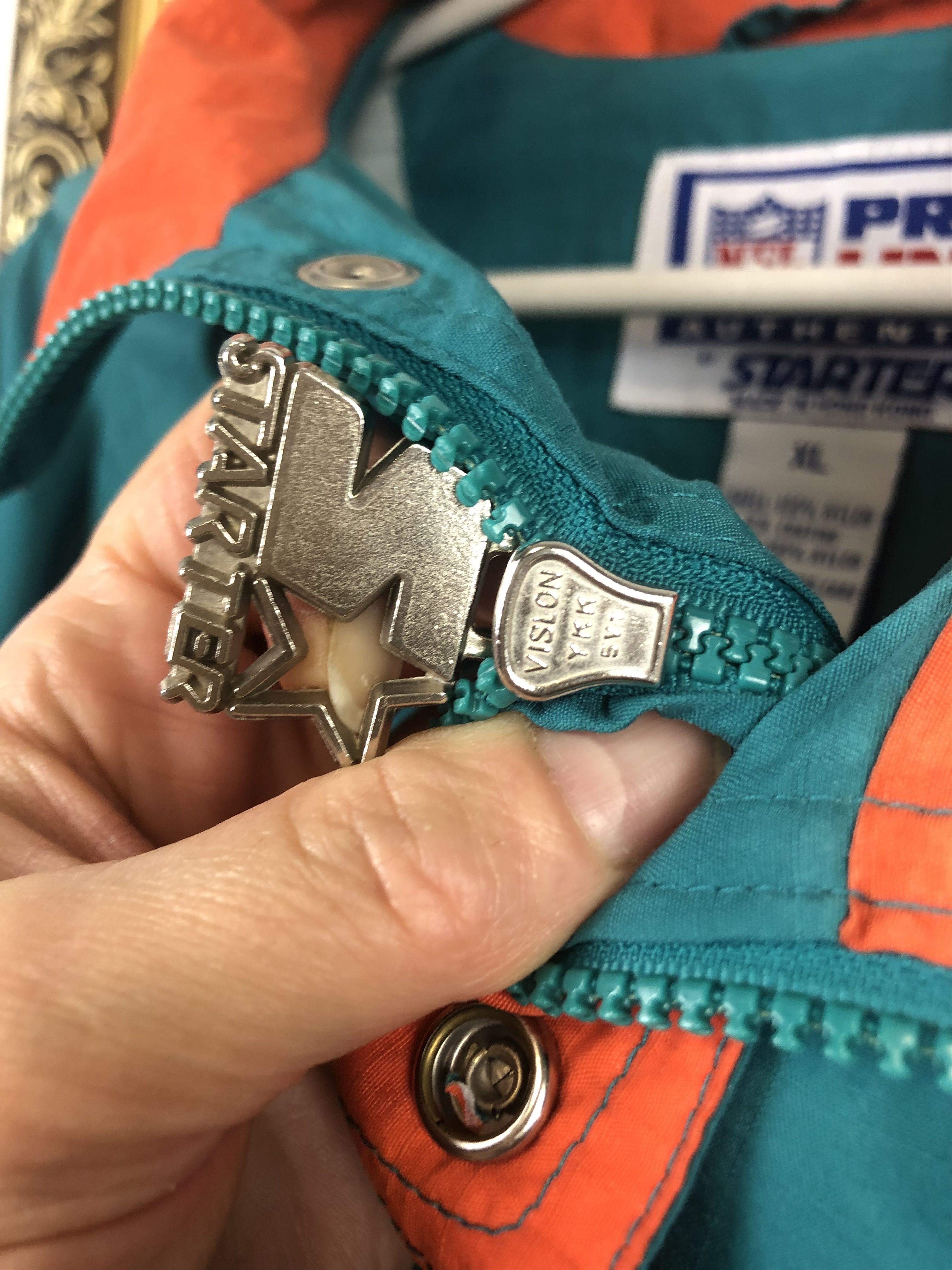 NFL × Starter × Vintage Vintage 90s NFL Starter Miami Dolphins Jacket Rare Hype Size US XL / EU 56 / 4 - 14 Thumbnail