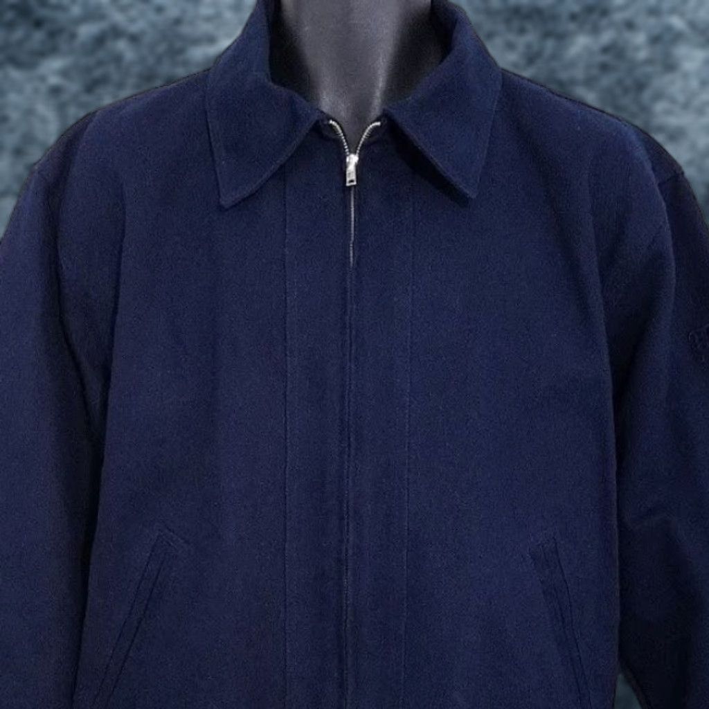 Vintage VINTAGE Fox Family Studio Jacket Network Executive Crew Made In USA Mens M Blue Bomber Jacket Size US M / EU 48-50 / 2 - 1 Thumbnail