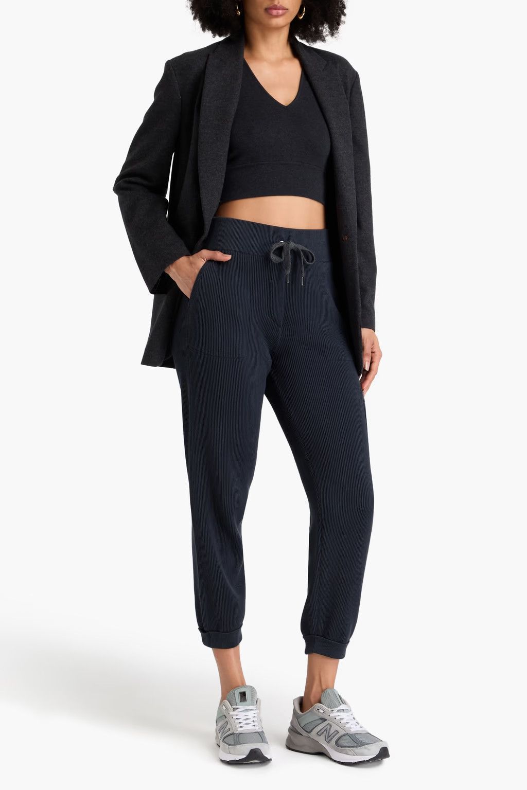 Brunello Cucinelli o1la1rc1a0325 Pants With Monili Detail in Navy Size 27" / US 4 / IT 40 - 2 Thumbnail