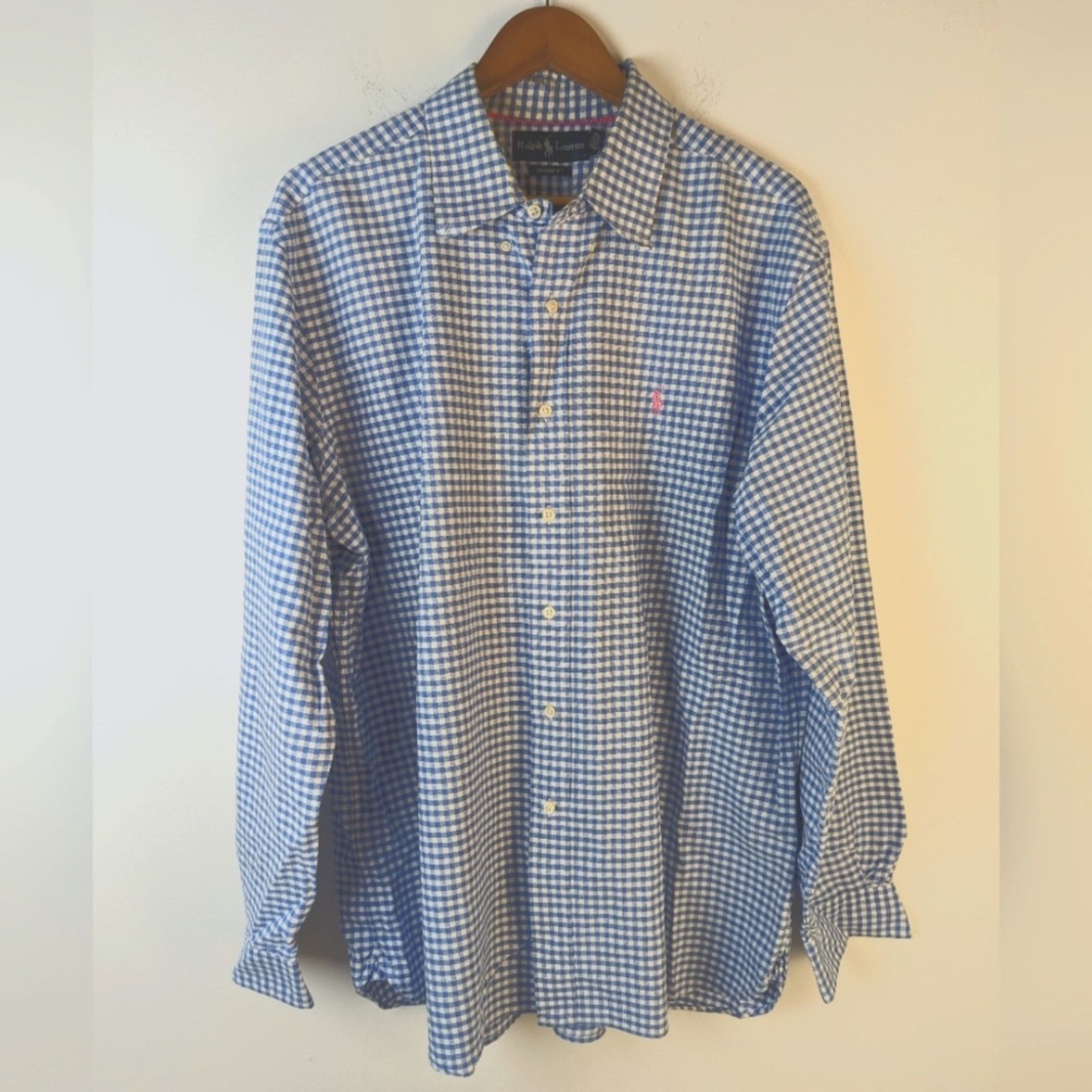 Ralph Lauren Ralph Lauren Mens Plaid Oxford Shirt - XL Size US XL / EU 56 / 4 - 2 Thumbnail