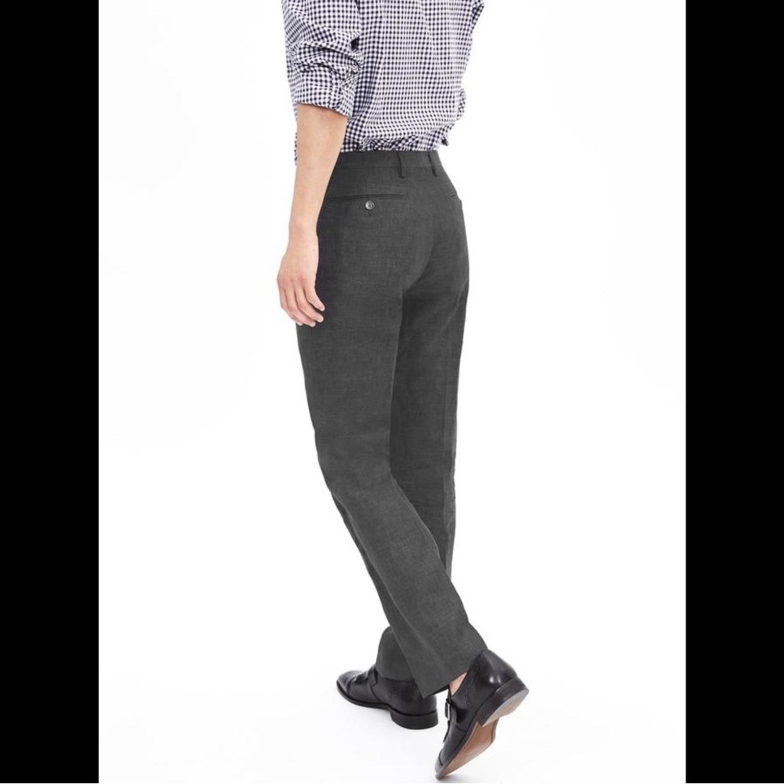 Banana Republic MODERN SLIM-FIT DARK GREY DRESS PANT, 44x32 Size US 44 / EU 60 - 2 Thumbnail