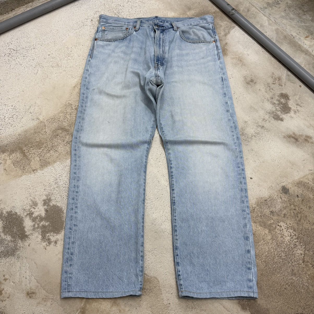 Levi's Levis 551 Big E Hemp Repaired Denim Pants Size US 35 - 3 Thumbnail