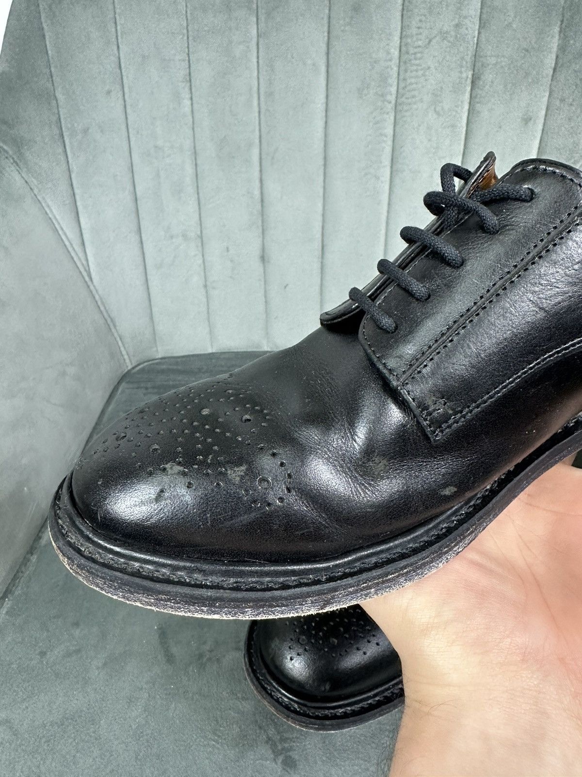 Erdem × H&M × If Six Was Nine ERDEM x H&M Perforated Derby Shoes Unisex Leather Brogues 42 Size US 9 / EU 42 - 9 Thumbnail
