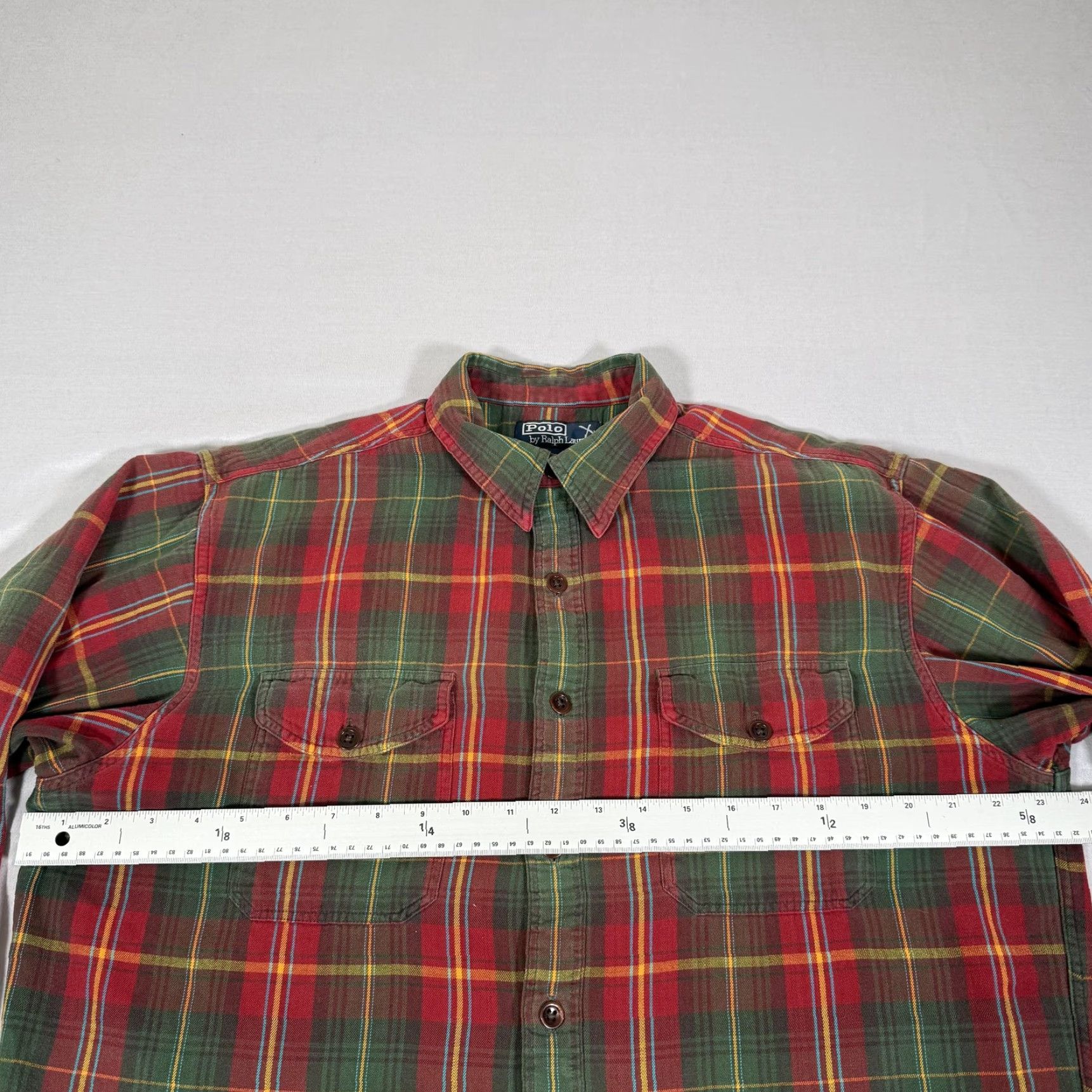 Polo Ralph Lauren VINTAGE Polo Ralph Lauren Shirt Mens M Plaid Flannel Button-Up Chin Strap Size US M / EU 48-50 / 2 - 4 Thumbnail