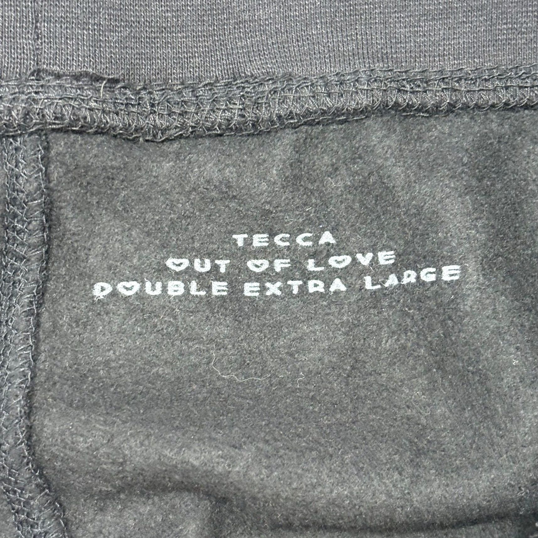 Vintage Lil Tecca Merch Out Of Love Black White Mens 2XL Sweat Shorts Size US 39 - 3 Thumbnail
