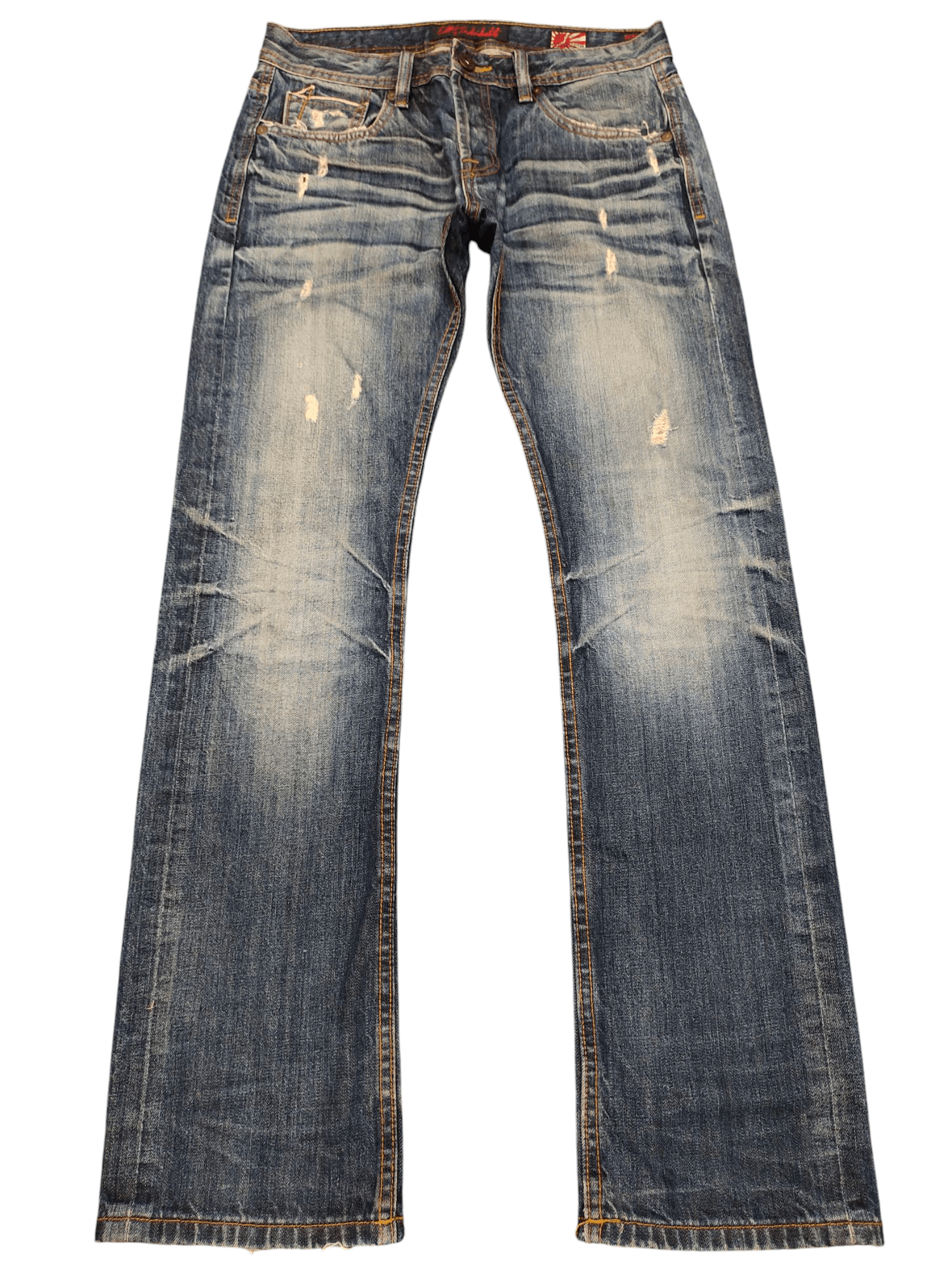 Kapital Cult Of Individuality Distress Clawmark Selvedge Jeans Size US 31 - 1 Thumbnail