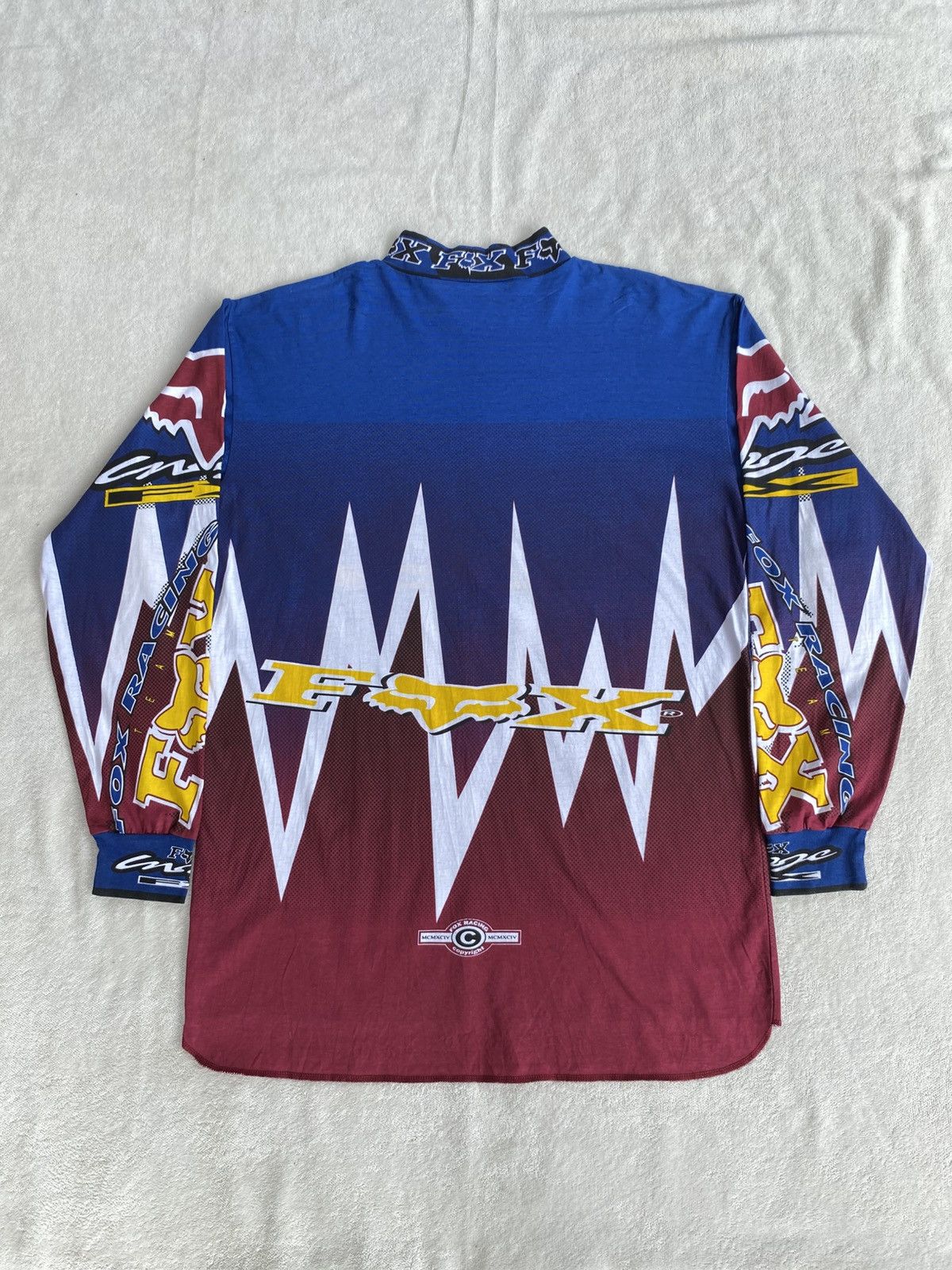 Fox Racing Vintage Fox Racing Jersey Motocross 90s Size US M / EU 48-50 / 2 - 2 Thumbnail