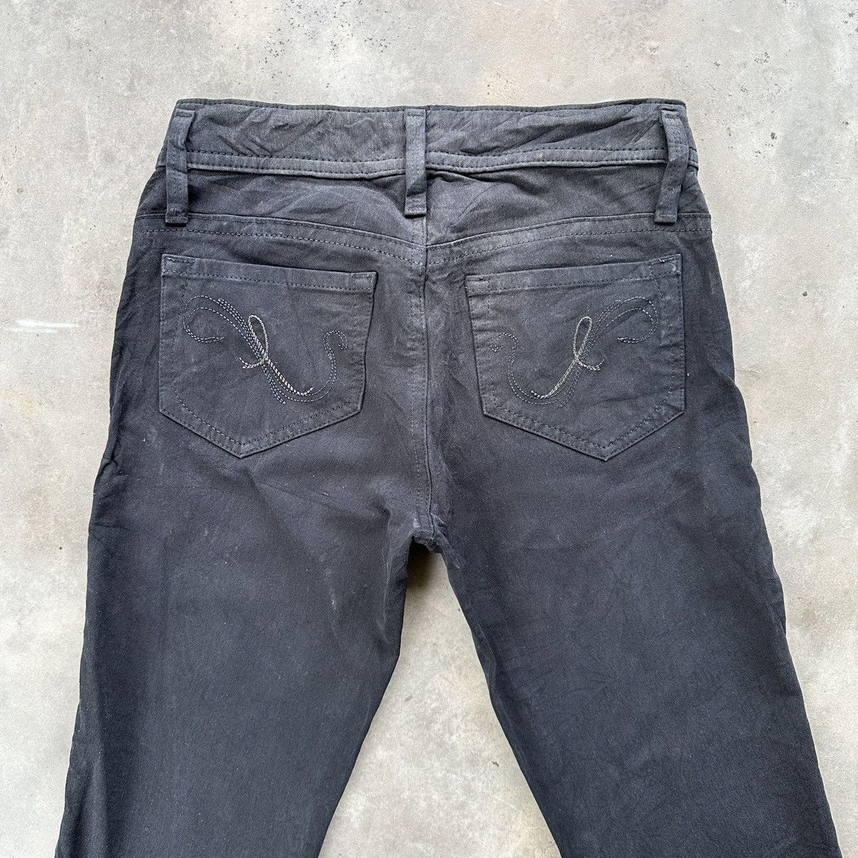 Japanese Brand × Vintage Vintage Sweet Camel Black Trousers Casual Pants Size 25" / US 0 / IT 36 - 8 Thumbnail