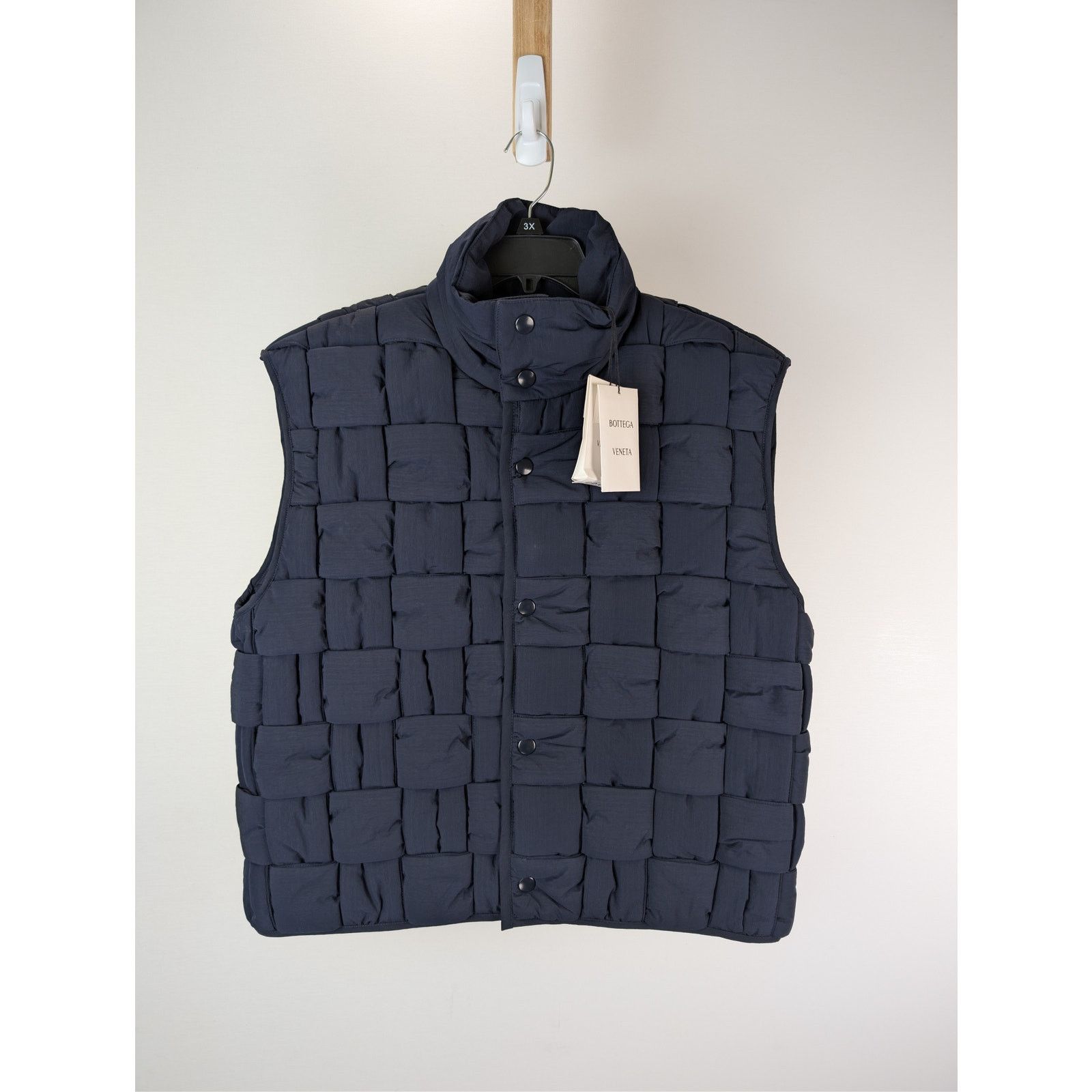 Bottega Veneta o1rshd1 Tech Rip-Stop Nylon Gilet Vest in Blue Size US M / EU 48-50 / 2 - 1 Thumbnail