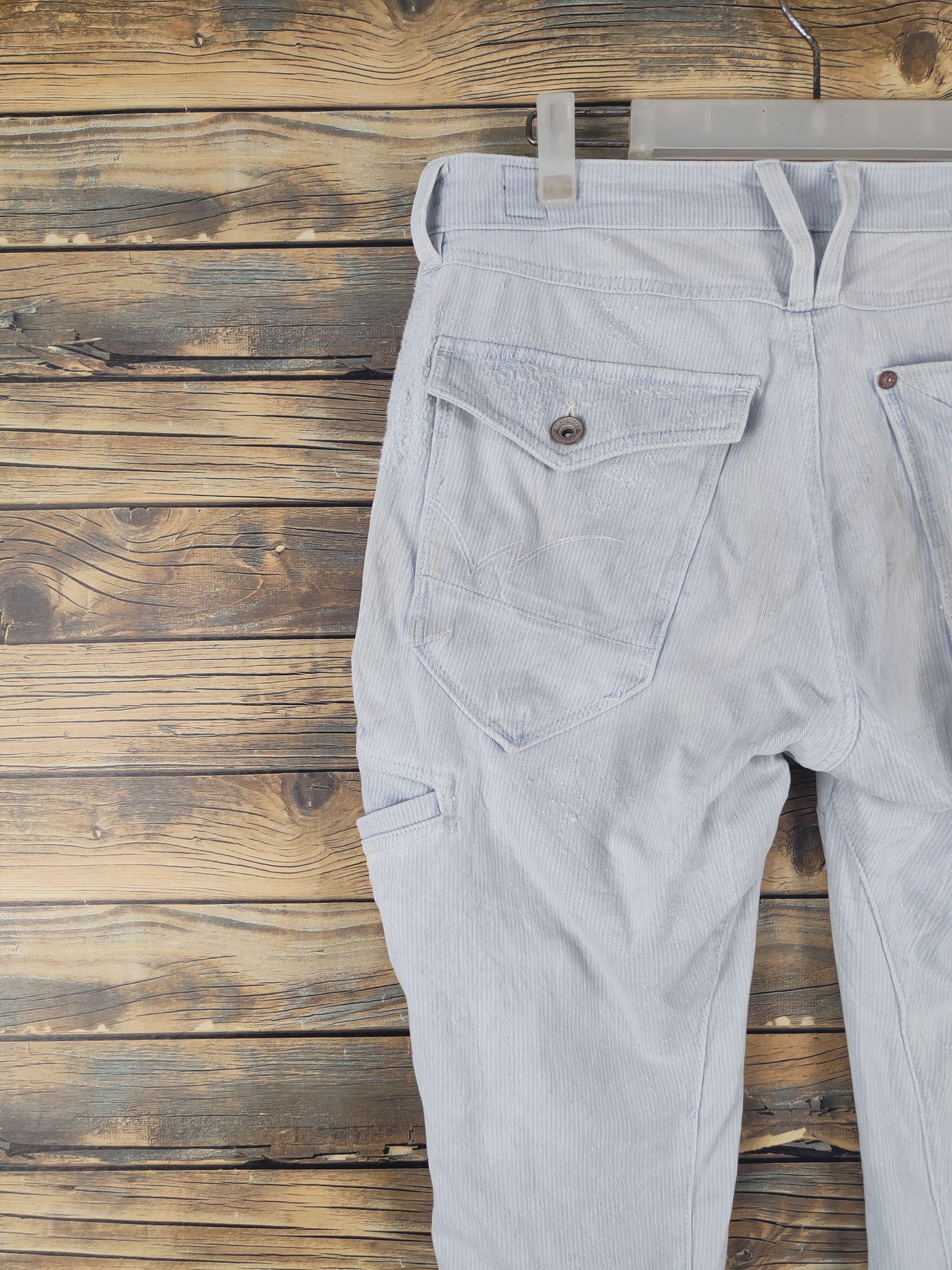 Japanese Brand FieldCore Light Blue Distressed Soft denim Jeans #W2000 Size US 32 / EU 48 - 8 Thumbnail