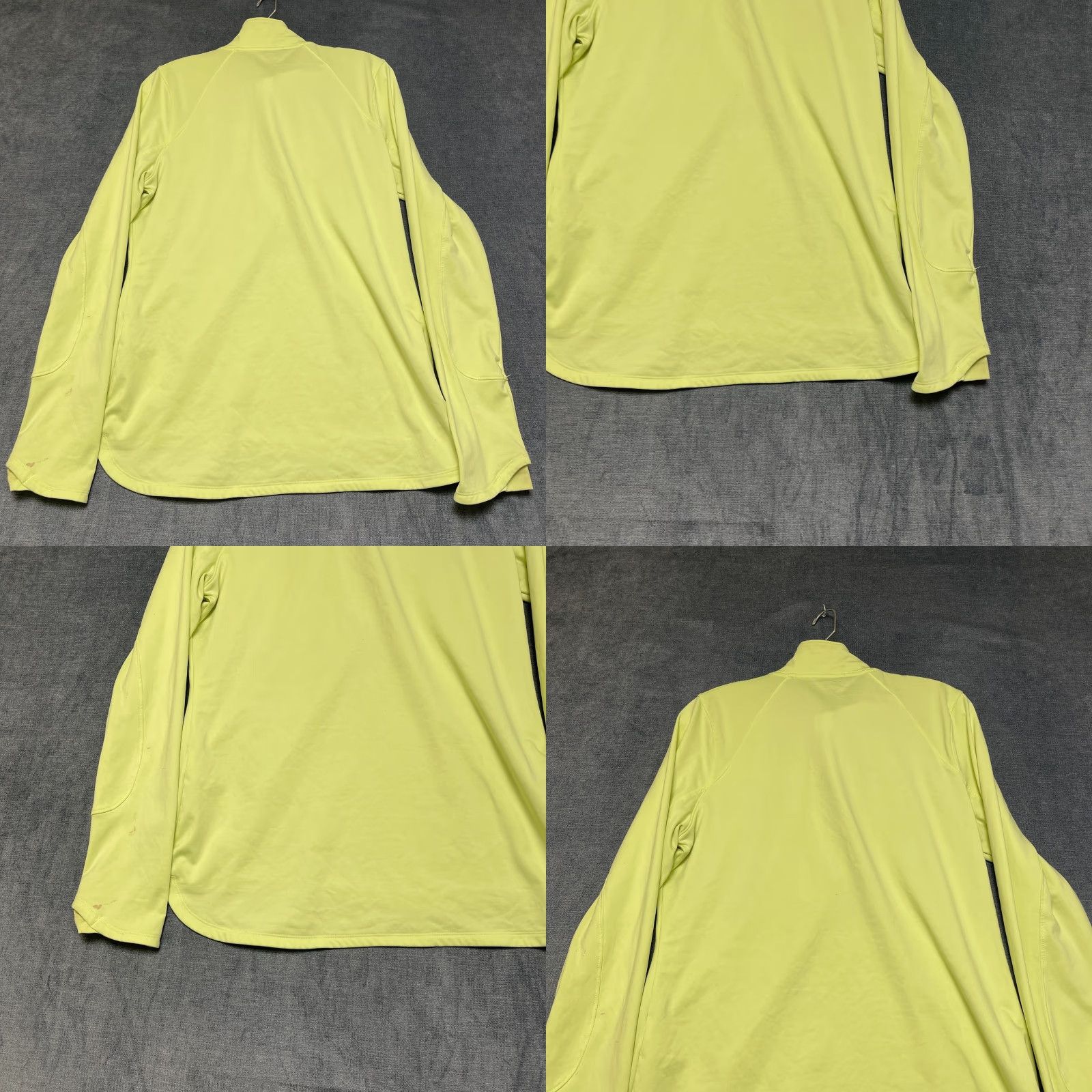 Under Armour Under Armour ColdGear Thermal Shirt Womens Large Yellow Fitted Logo Hi Low Hem Size L / US 10 / IT 46 - 9 Thumbnail