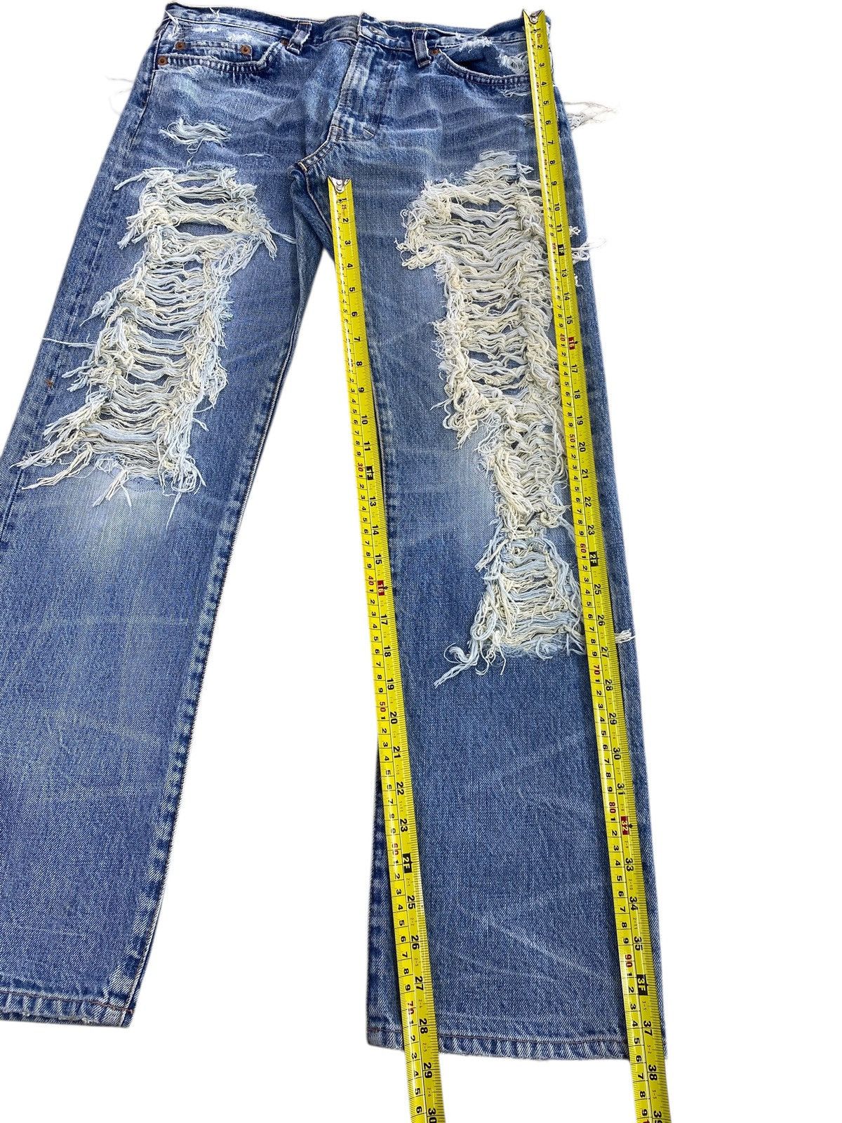 Japanese Brand Japanese Brand Ripped Distressed Straight Leg Style Size US 32 / EU 48 - 8 Thumbnail