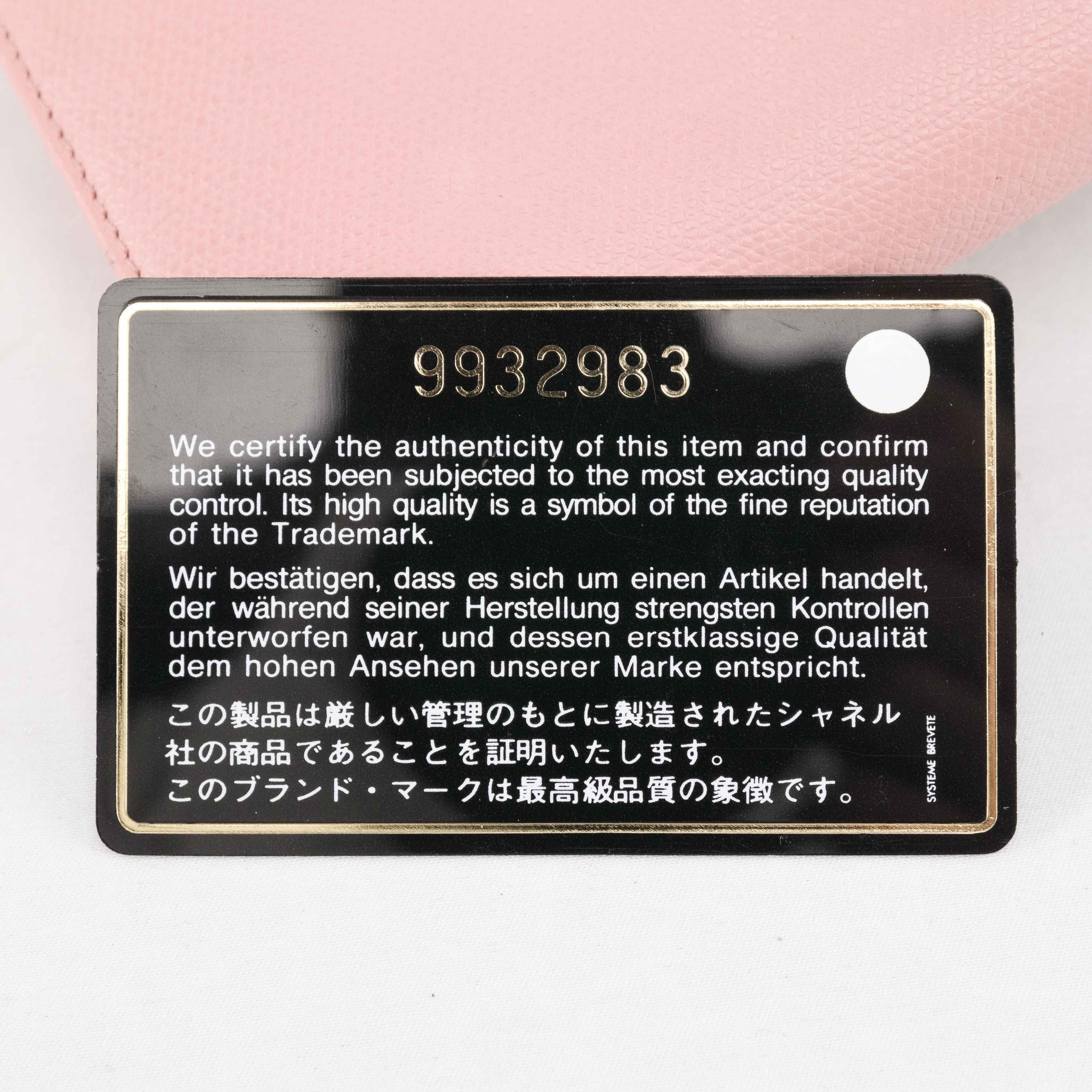 Chanel Chanel Classic Flap Long Wallet in Pink Caviar Leather Size ONE SIZE - 23 Thumbnail