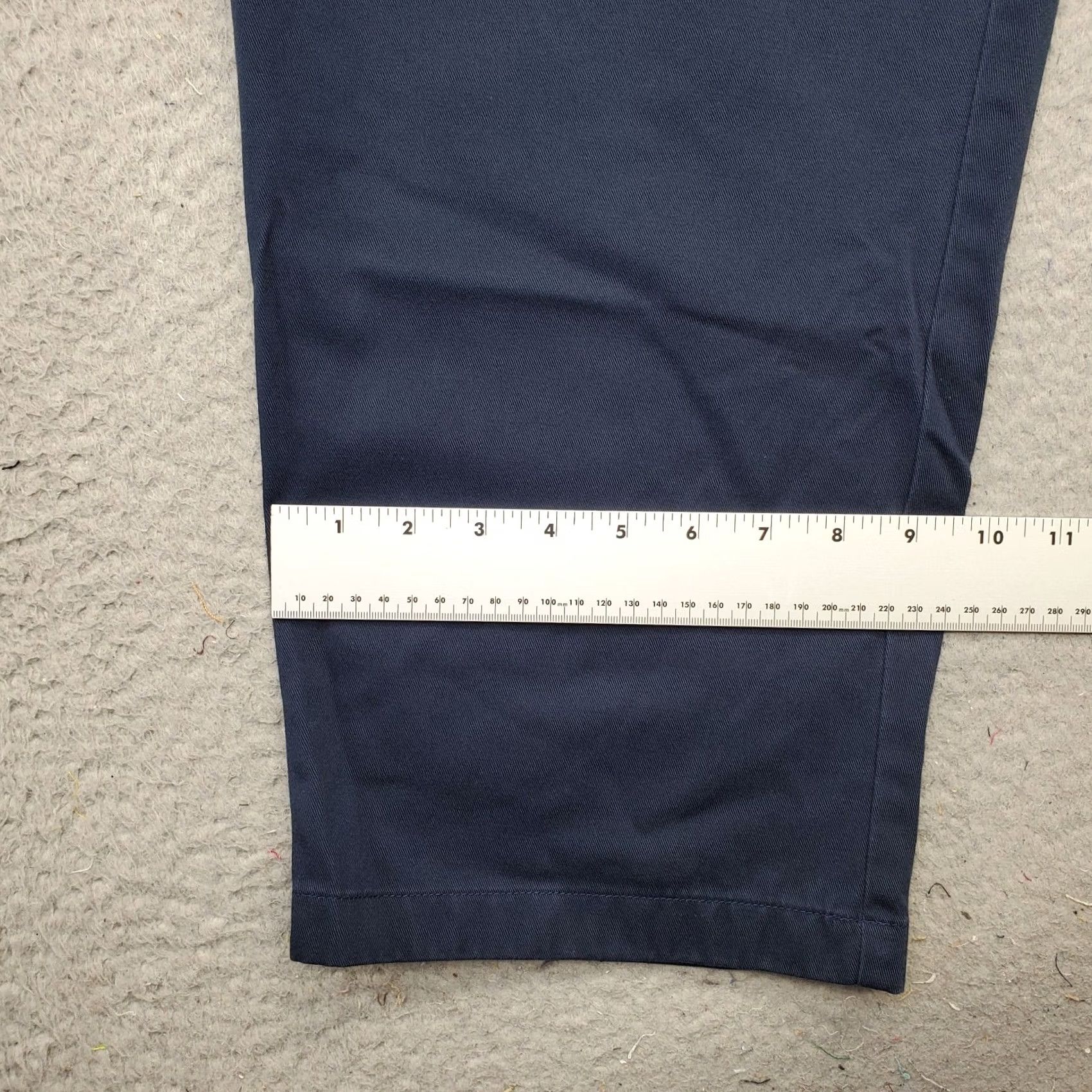 Vintage L.L. Bean Womens Size 26W Trouser Pants Blue 100% Cotton Elastic Waist Original Fit Pockets Flat Front Casual Outdoor All Seasons Size 26" / US 2 / IT 38 - 5 Thumbnail