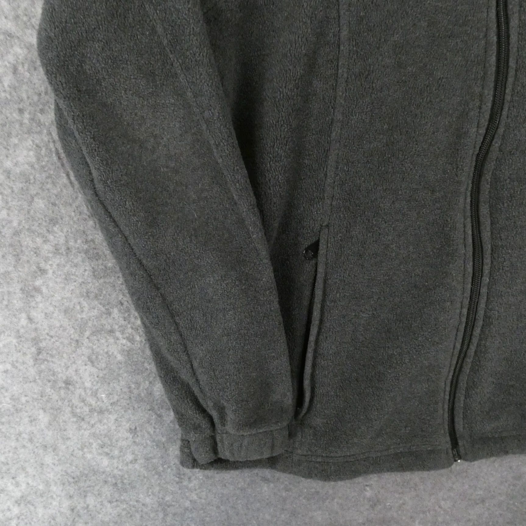 Logo 7 Columbia Jacket Womens Large Gray Zip Up Fleece Pockets Logo Size L / US 10 / IT 46 - 4 Thumbnail