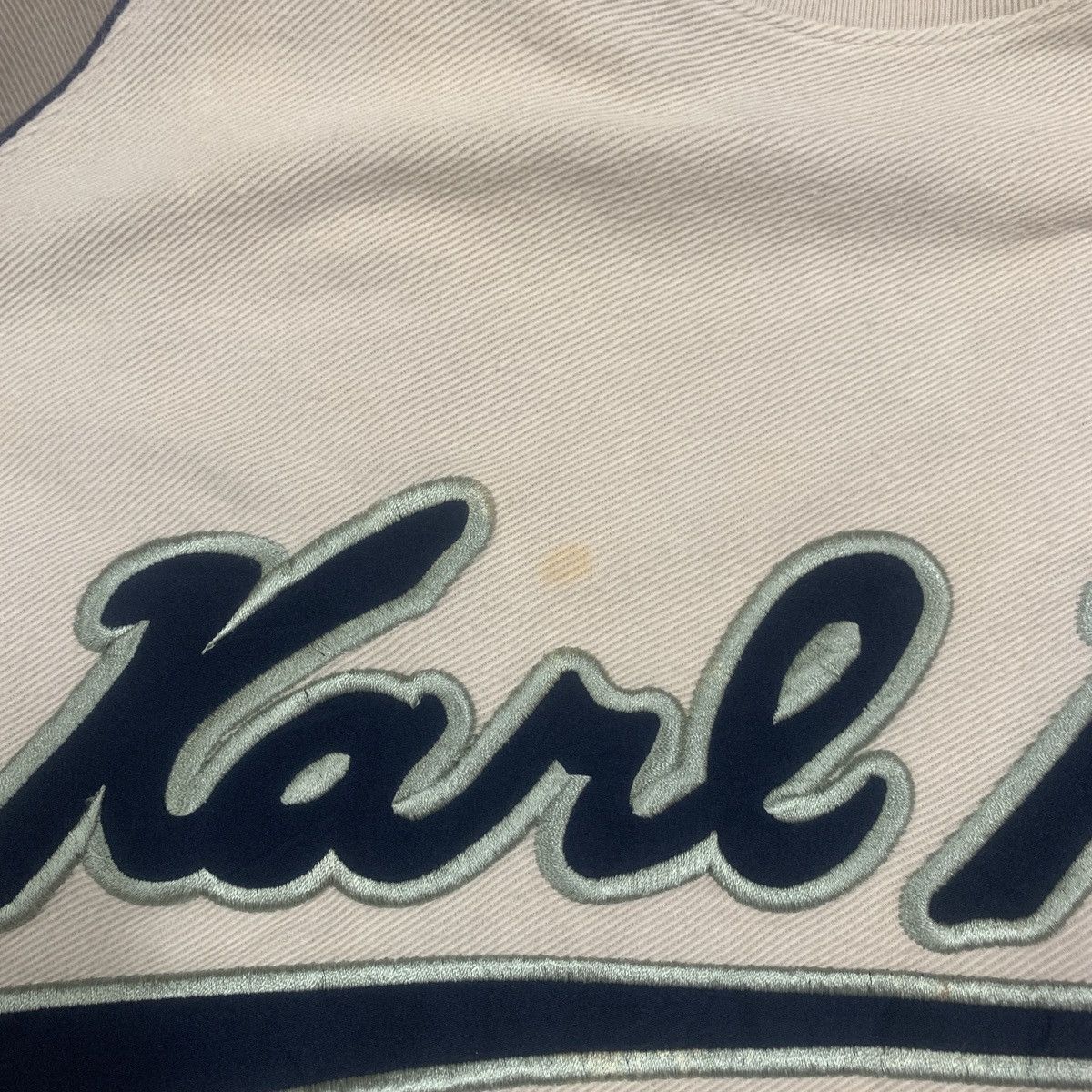 Karl Kani Vtg Karl Kani Jeans Spell Out Raglan Cotton T-Shirt Size US XL / EU 56 / 4 - 8 Thumbnail