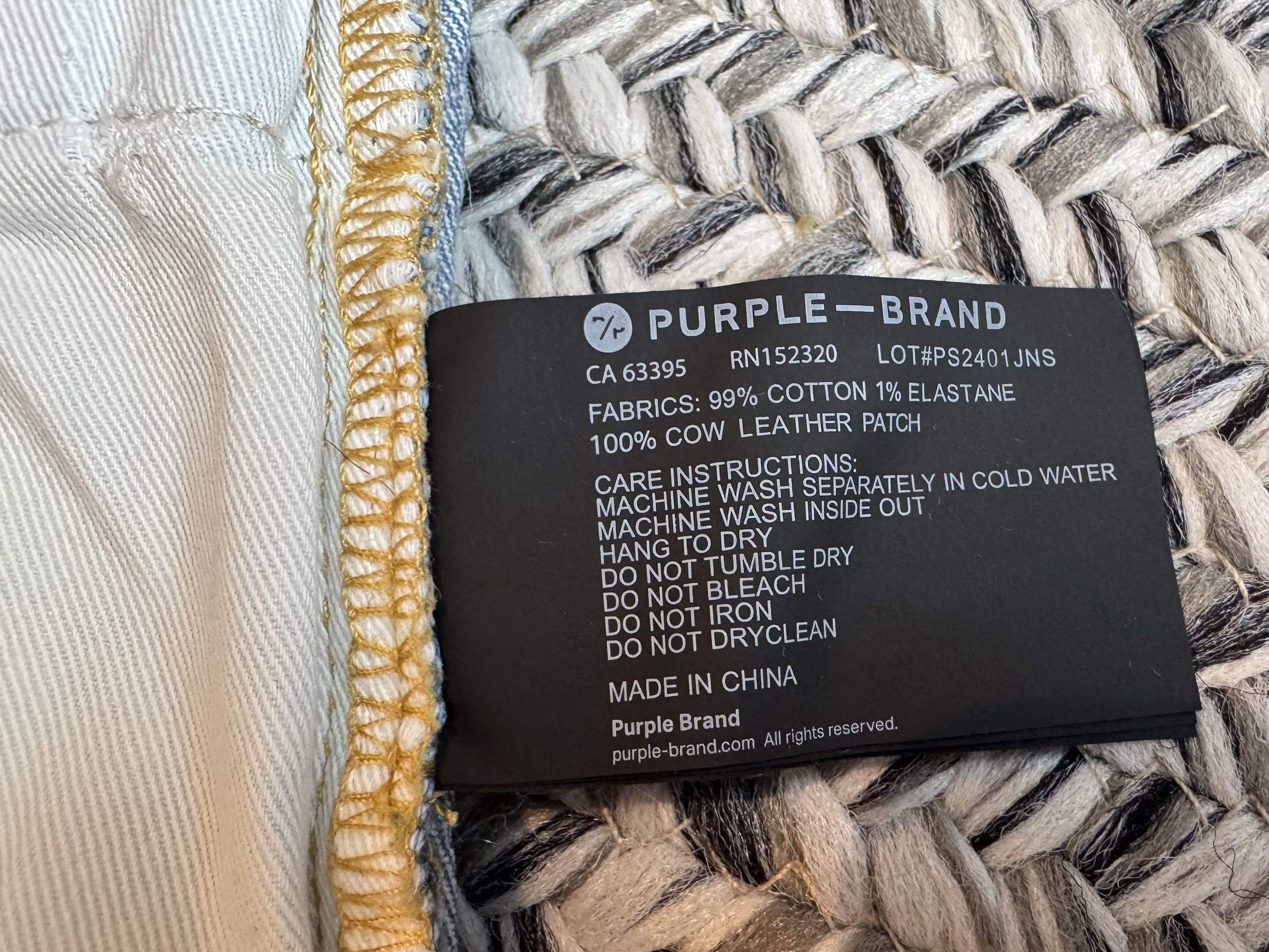 Purple Brand Purple Brand p005 Subtle Dirty Light Indigo denim Size US 30 / EU 46 - 6 Thumbnail