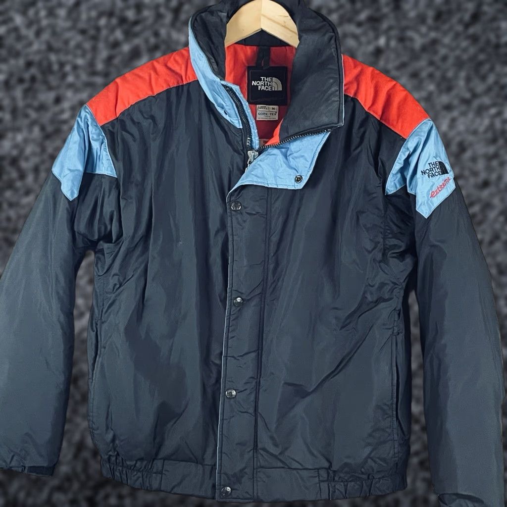 VINTAGE The North Face Jacket Mens M Parka 90s Multicolor Nylon Gore-Tex Puffer Ski USA RECCO