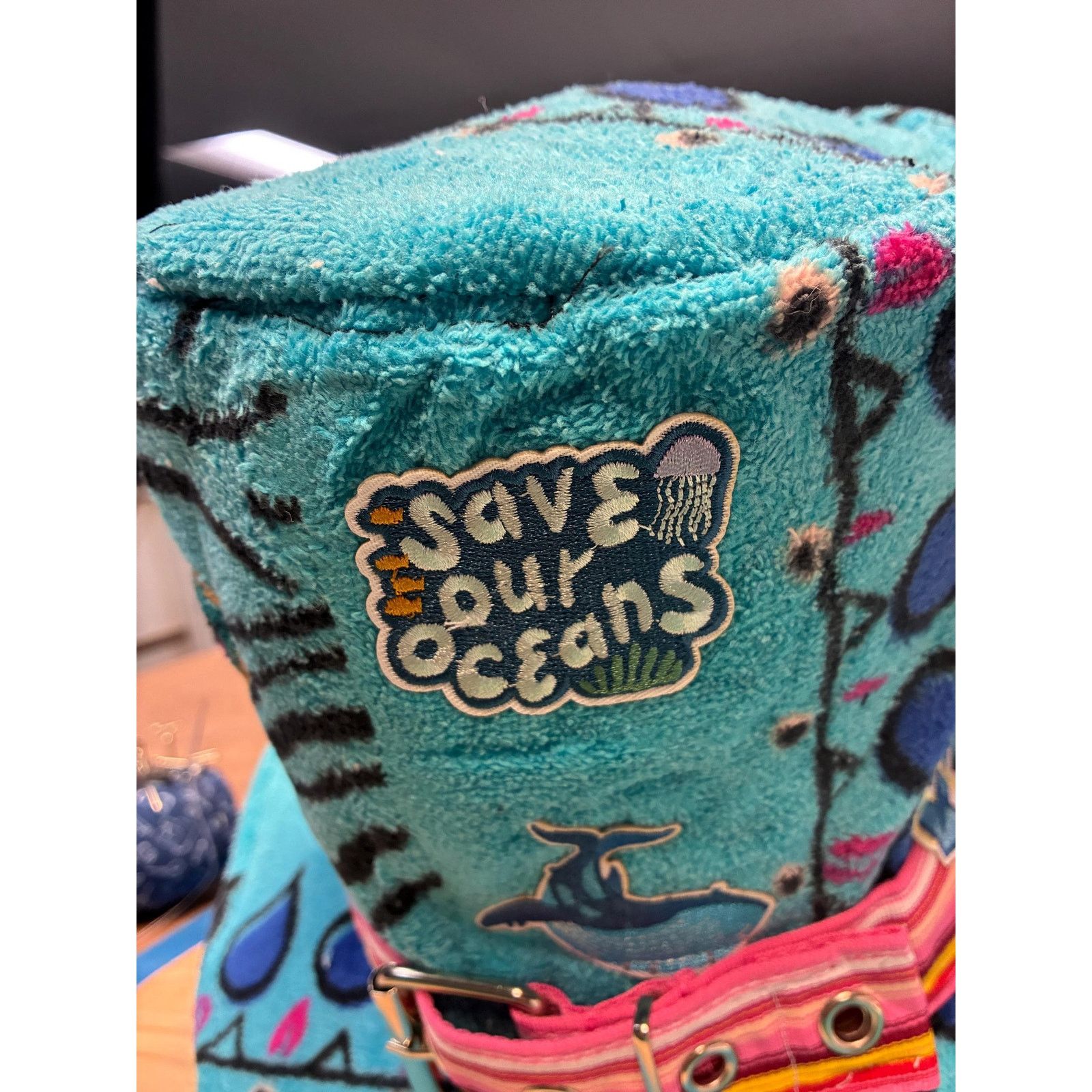 Other Save Our Oceans – One of a Kind Festival Hat – Medium Size ONE SIZE - 4 Thumbnail