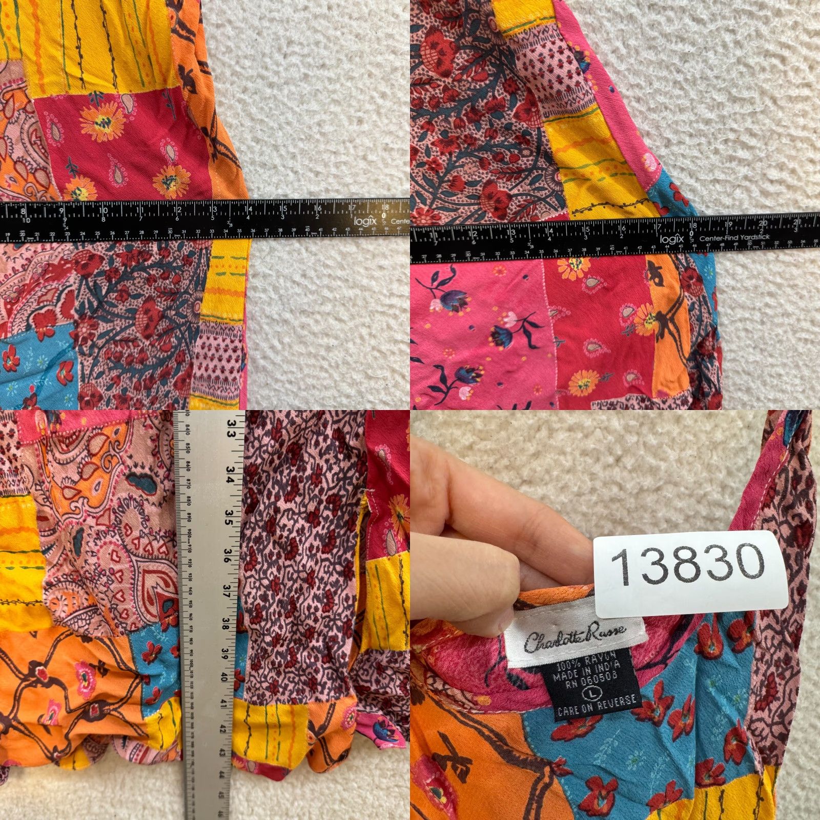 Vintage VINTAGE Charlotte Russe Midi Dress Bohemian Patchwork Y2K Cottagecore L Womens Size L / US 10 / IT 46 - 8 Thumbnail