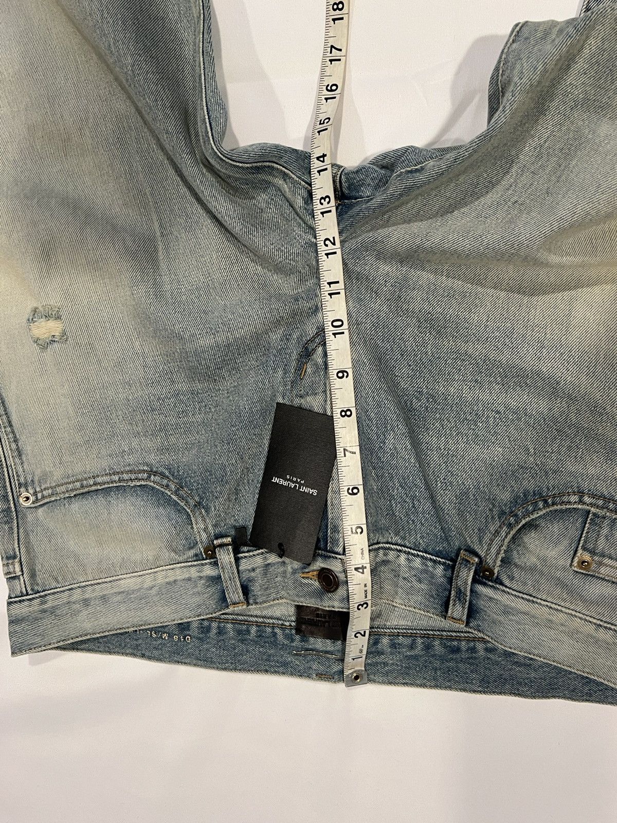 Saint Laurent Paris Saint Laurent men’s ripped blue jeans. 36. $890 Size US 36 / EU 52 - 6 Thumbnail