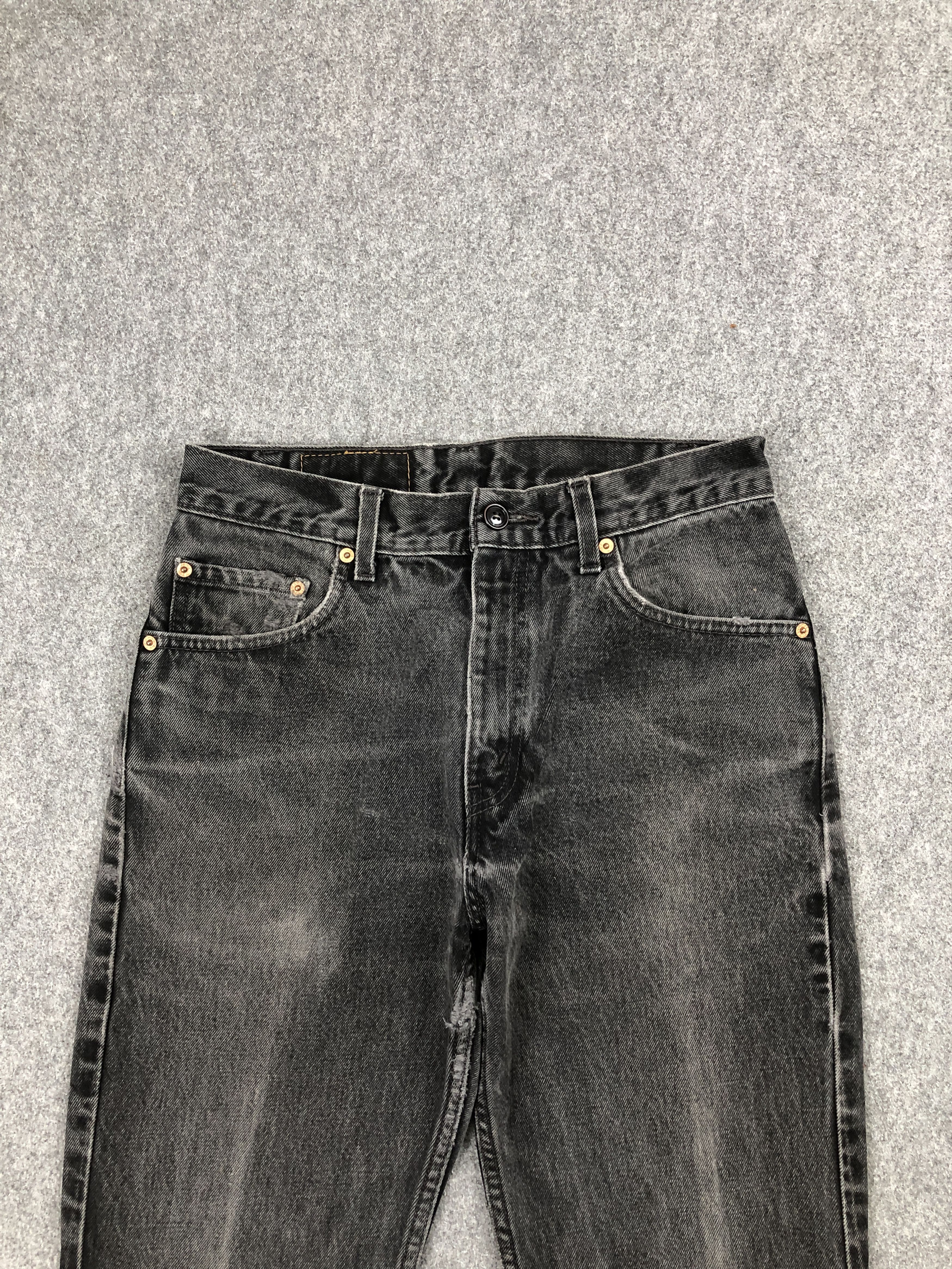 Levi's Vintage 90s Levis 505 Black Regular Fit Jeans DP2457 Size US 29 - 2 Thumbnail
