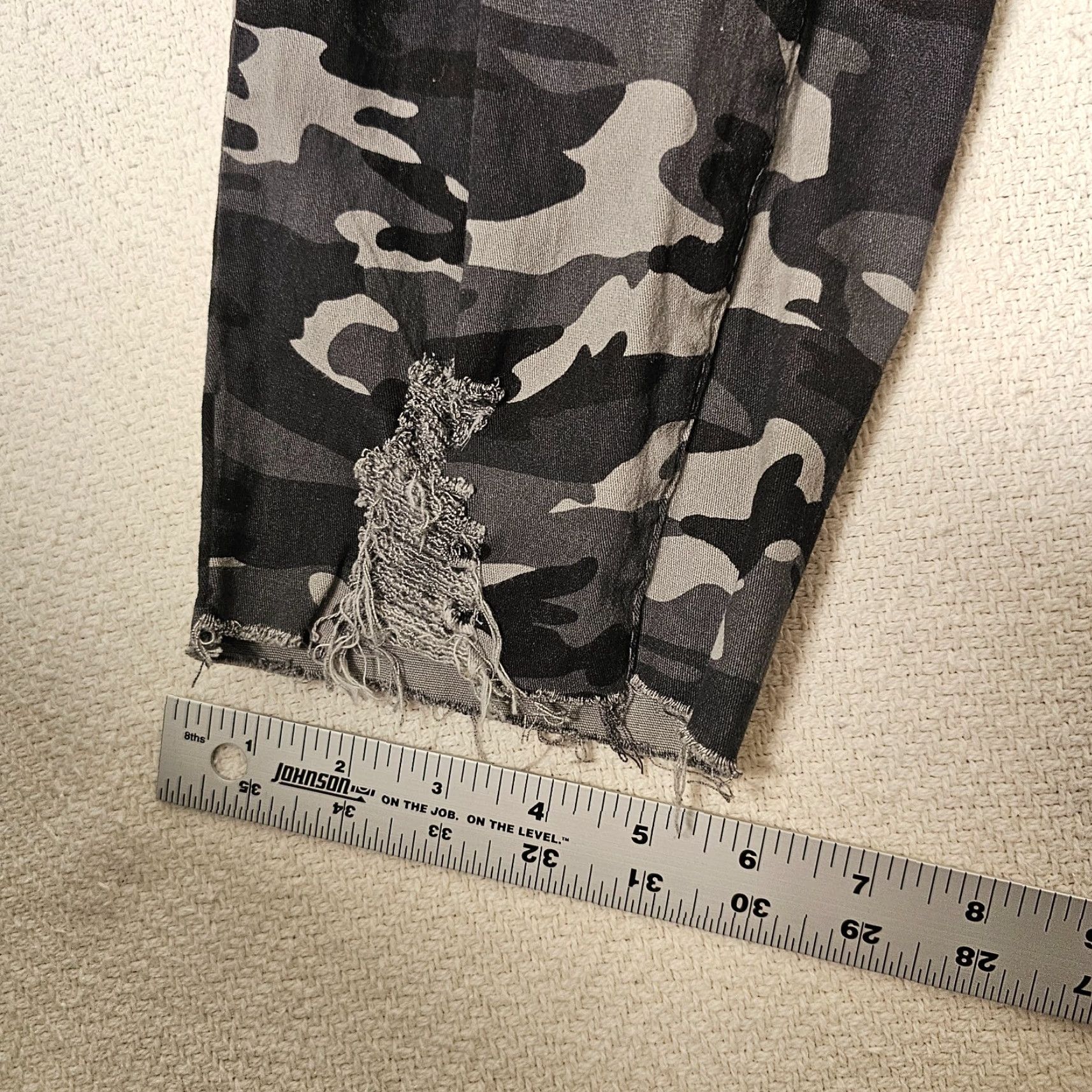 Vintage YMI Jeans Jogger Womens Size 2X Elastic Waist Distressed Pull On Camouflage Shirt Jeans? Size 40" / US 18 - 5 Thumbnail