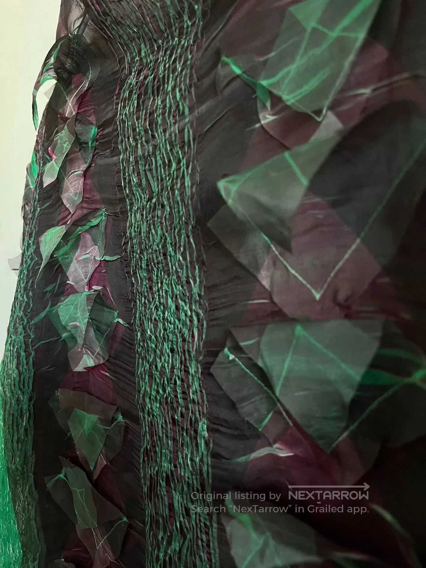 Other YOSHIKI HISHINUMA Green Mesh Top. Size L / US 10 / IT 46 - 4 Thumbnail
