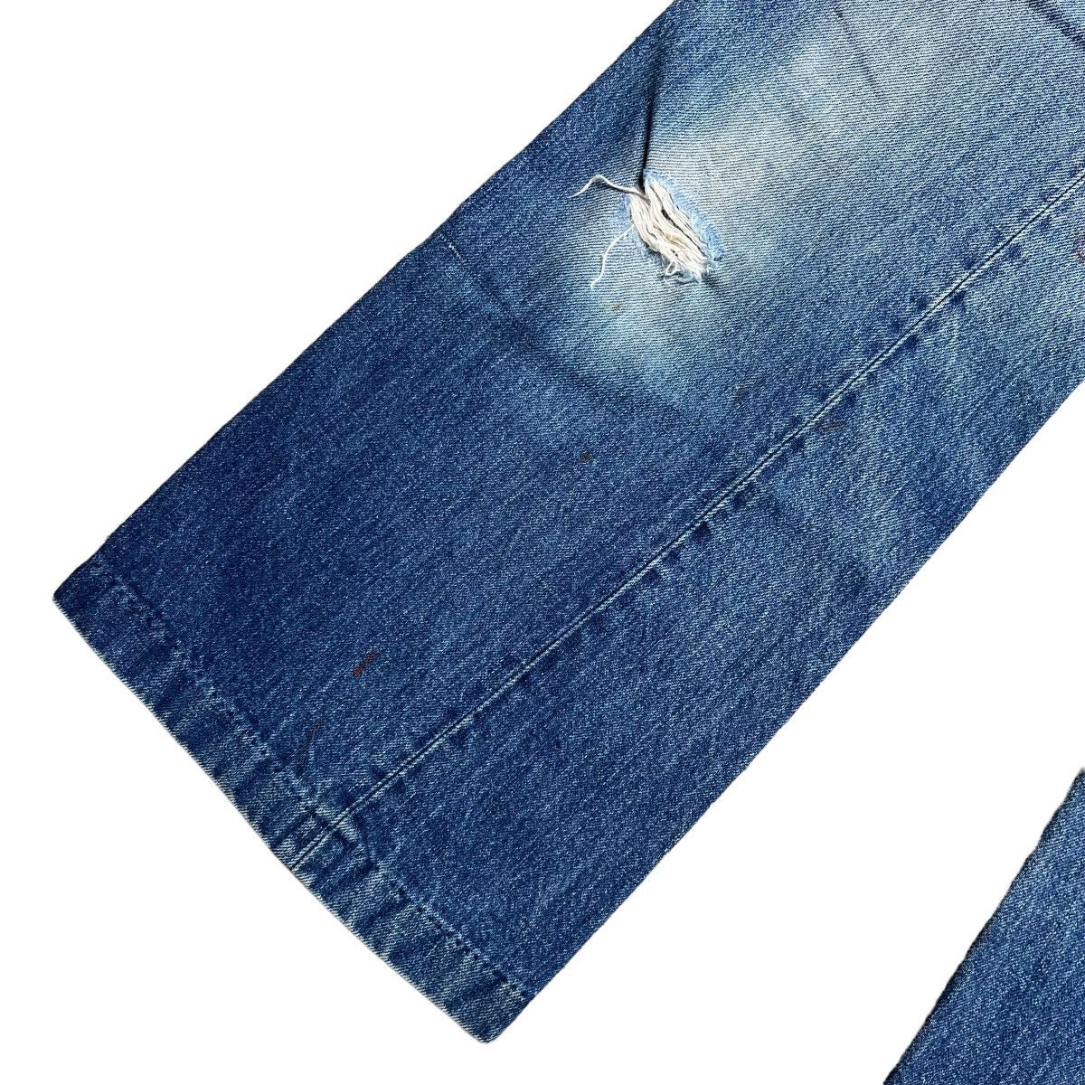 Levi's × Vintage Vtg 70s Levi’s Button Fly Bellbottom Flare Big E Bush Pants Size 29" - 9 Thumbnail