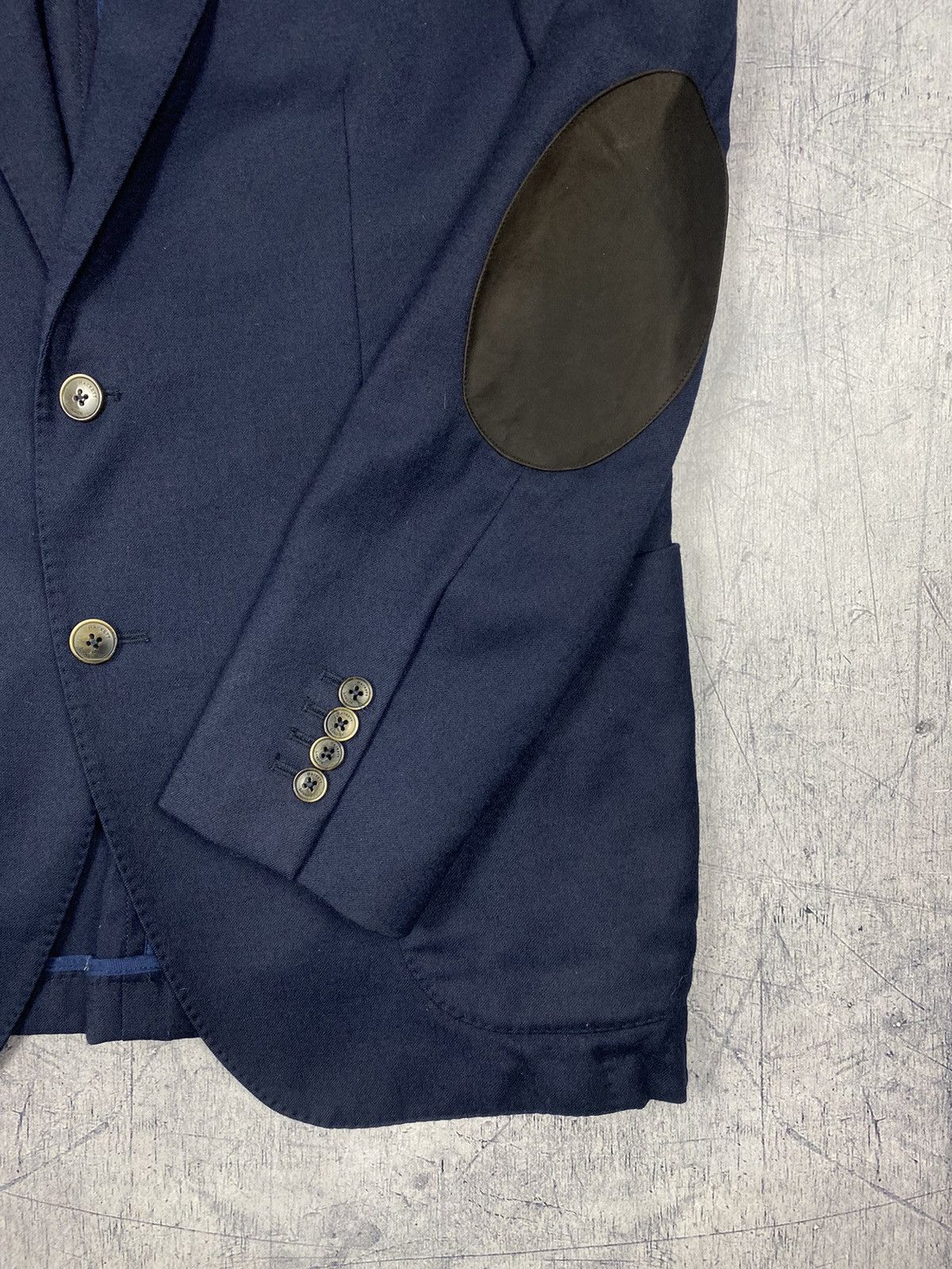 Hackett Vintage Hackett London Wool Plain Flannel Brazer jacket og Size 44R - 8 Thumbnail
