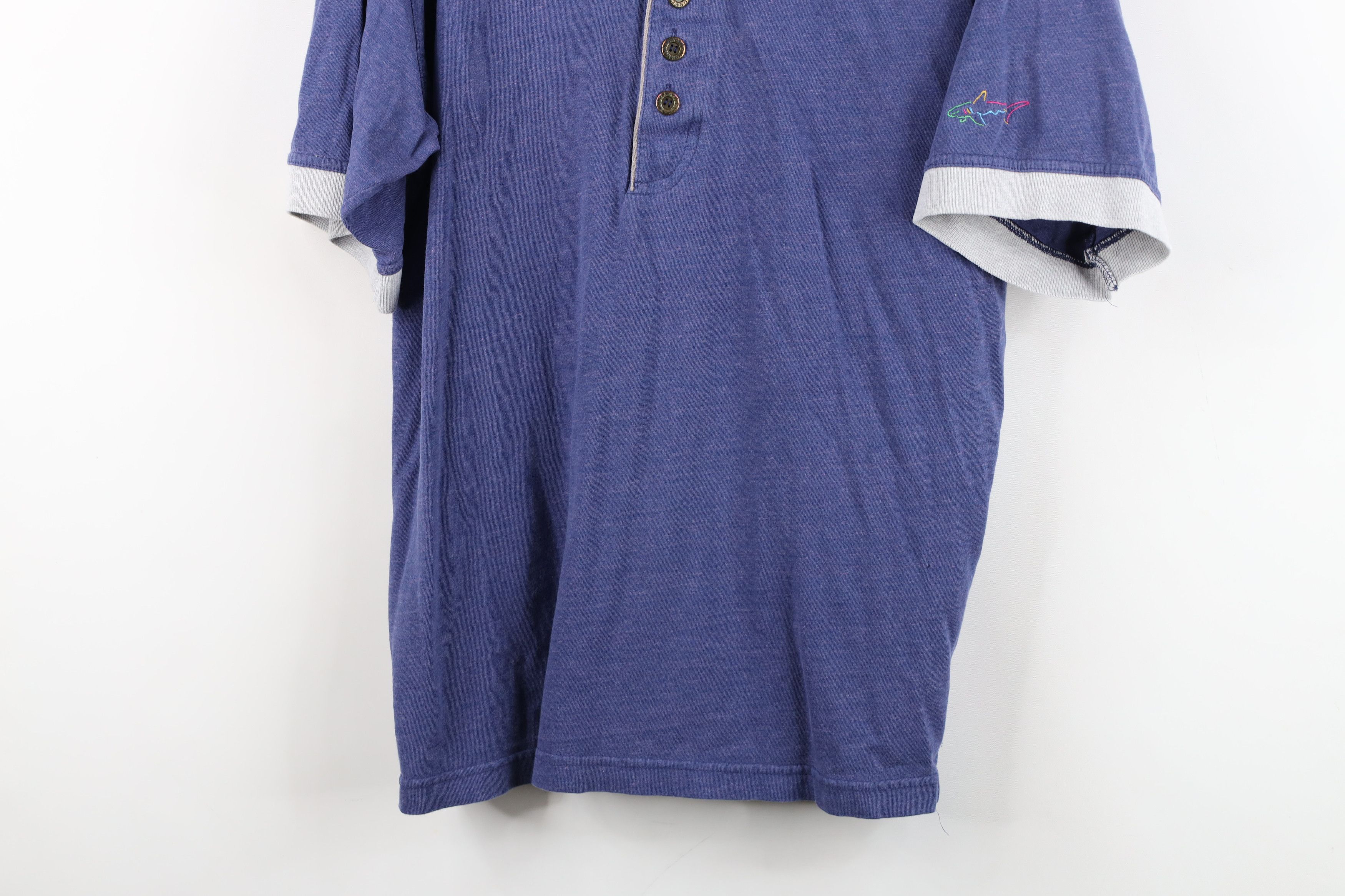 Reebok Vintage 90s Reebok Greg Norman Knit Golf Polo Shirt Blue Size US M / EU 48-50 / 2 - 3 Thumbnail