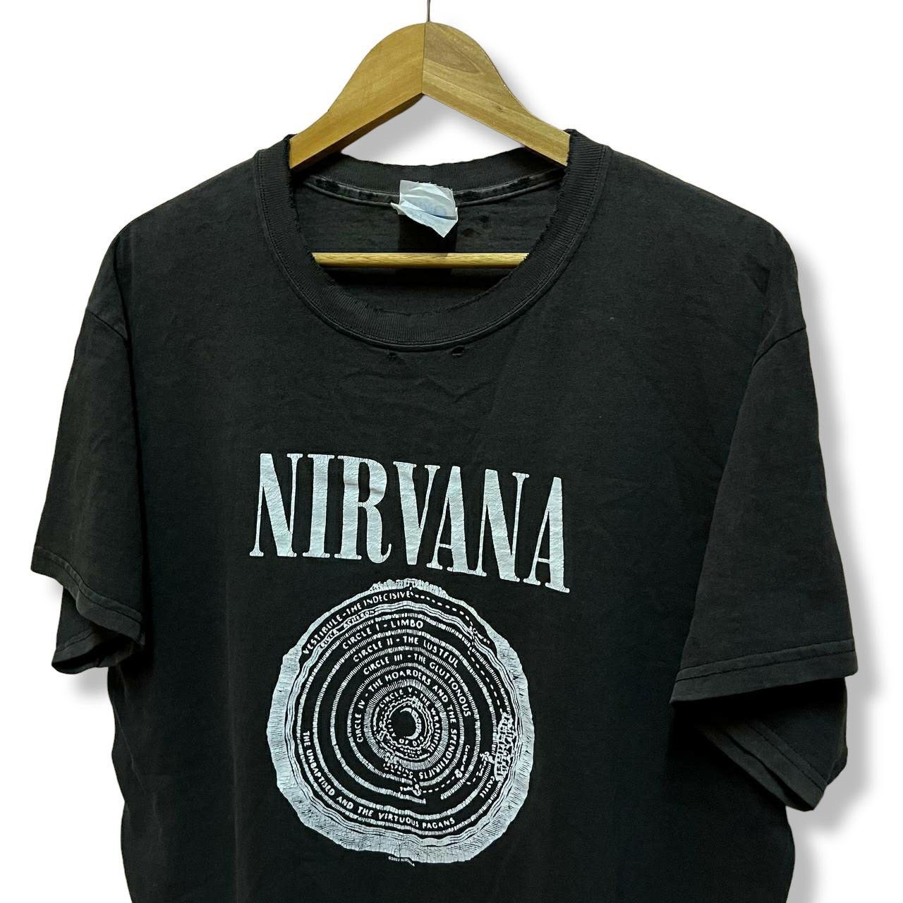 Nirvana × Vintage Vintage Distressed Grunge Nirvana Vestibule T Shirt Size US L / EU 52-54 / 3 - 3 Thumbnail