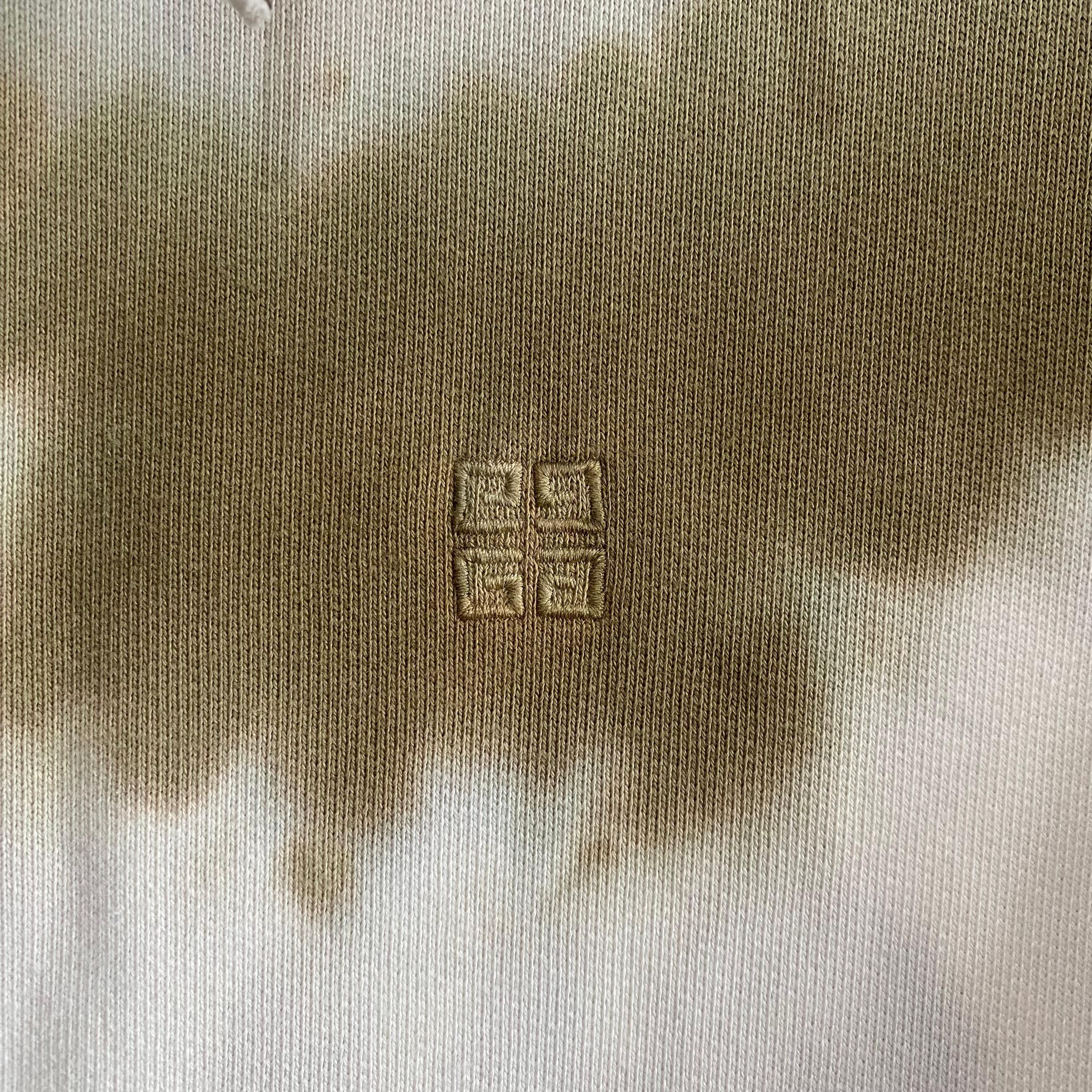 Givenchy Green And White Tie Dye Heart Logo Oversized Hoodie Size XS / US 0-2 / IT 36-38 - 8 Thumbnail