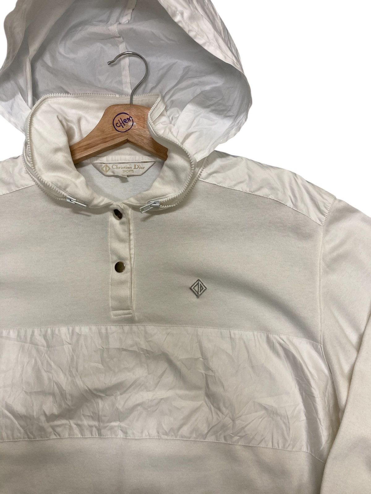Christian Dior Monsieur Vintage Christian Dior Jacket Hoodie White Size US M / EU 48-50 / 2 - 4 Thumbnail