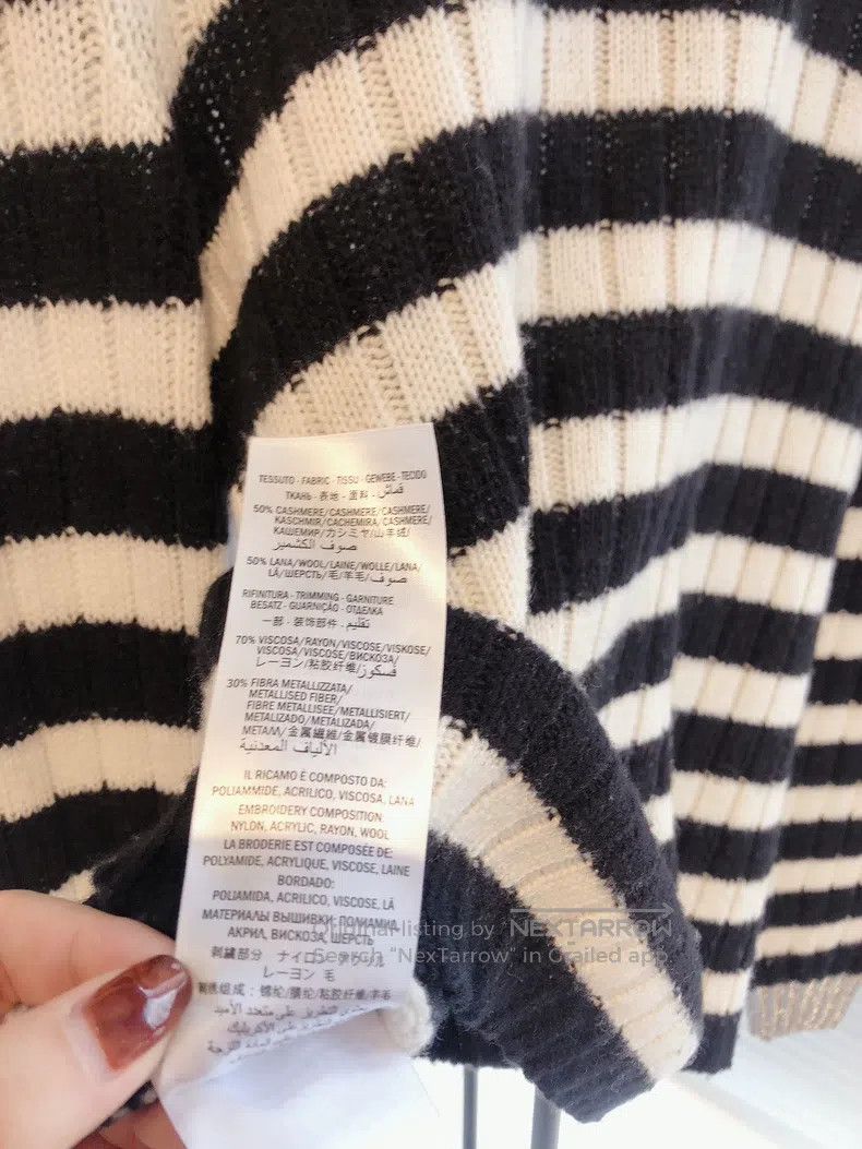 Gucci Gucci Floral embroidered horizontal striped sweater Size M / US 6-8 / IT 42-44 - 9 Thumbnail