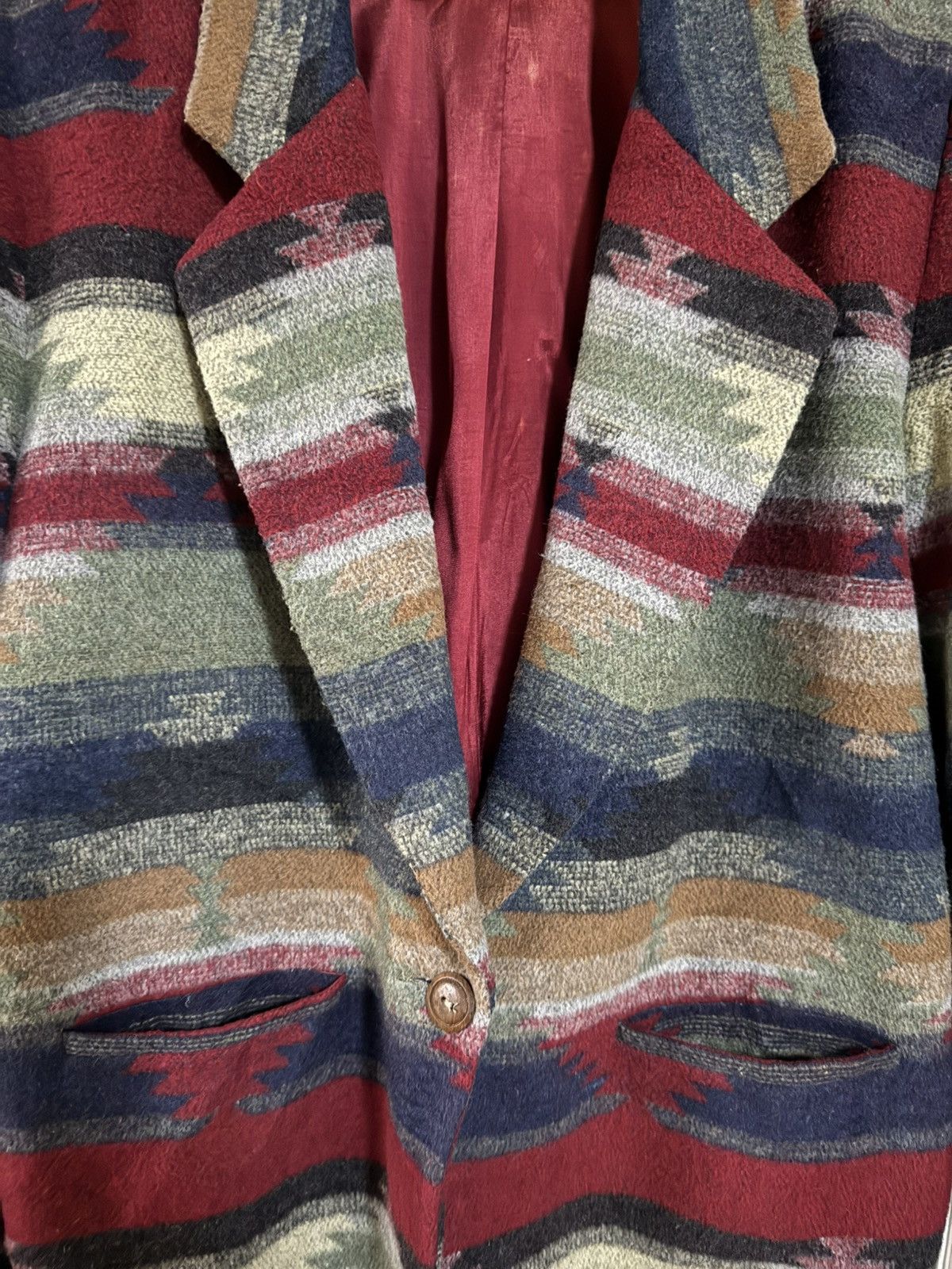 Vintage Vintage Maurizio Ramani Southwestern Aztec Navajo Blazer Size US L / EU 52-54 / 3 - 4 Thumbnail