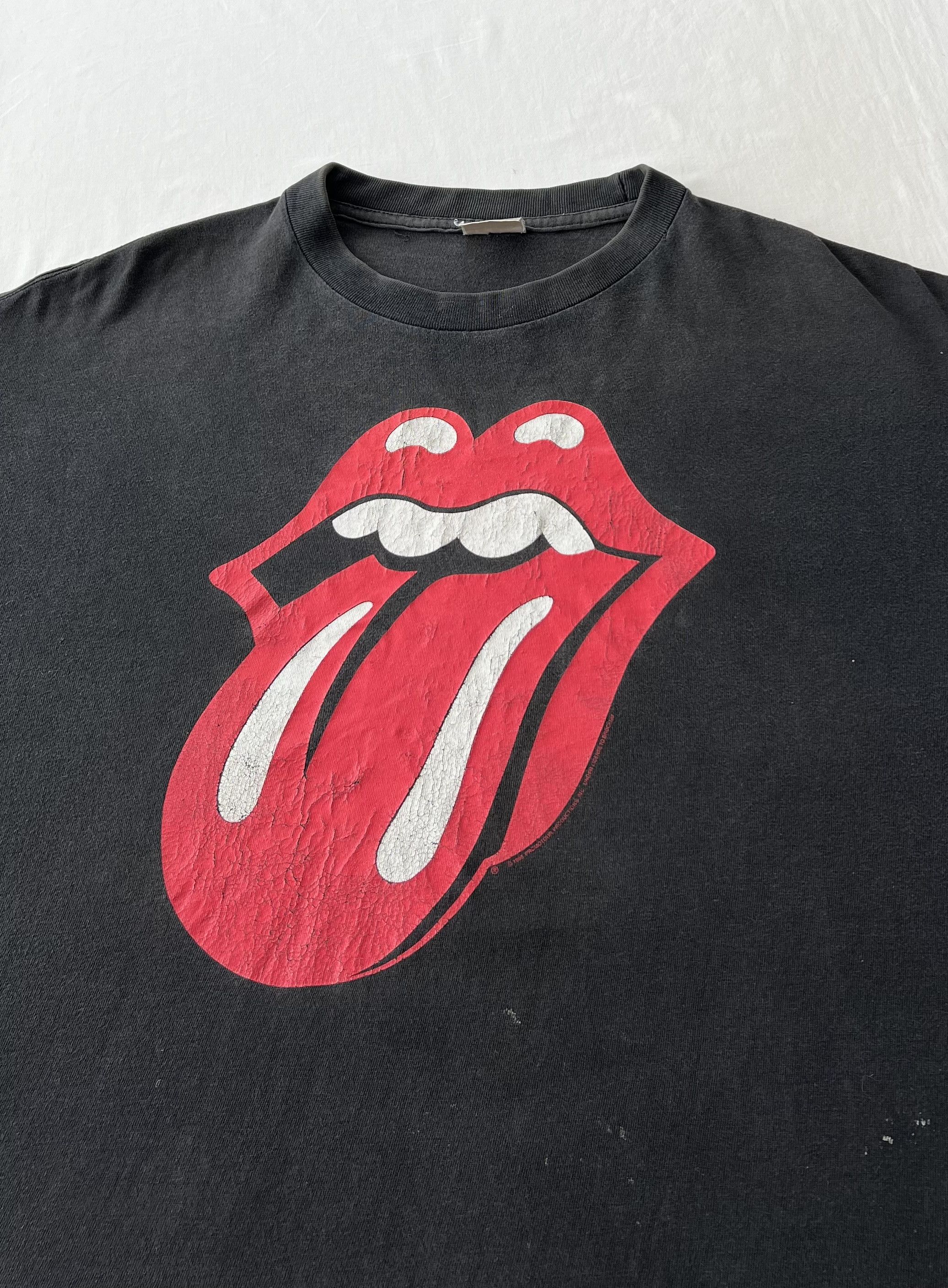 Band Tees Vintage 1995 The Rolling Stones Voodoo Lounge Black T-shirt Size US XL / EU 56 / 4 - 5 Thumbnail