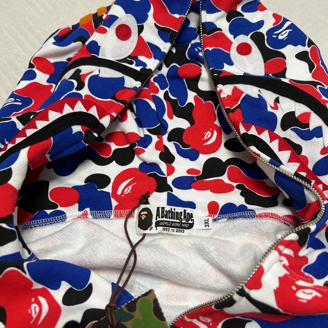 Bape BAPE LIMITED SHARK FULL ZIP HOODIE Size US XXL / EU 58 / 5 - 7 Thumbnail