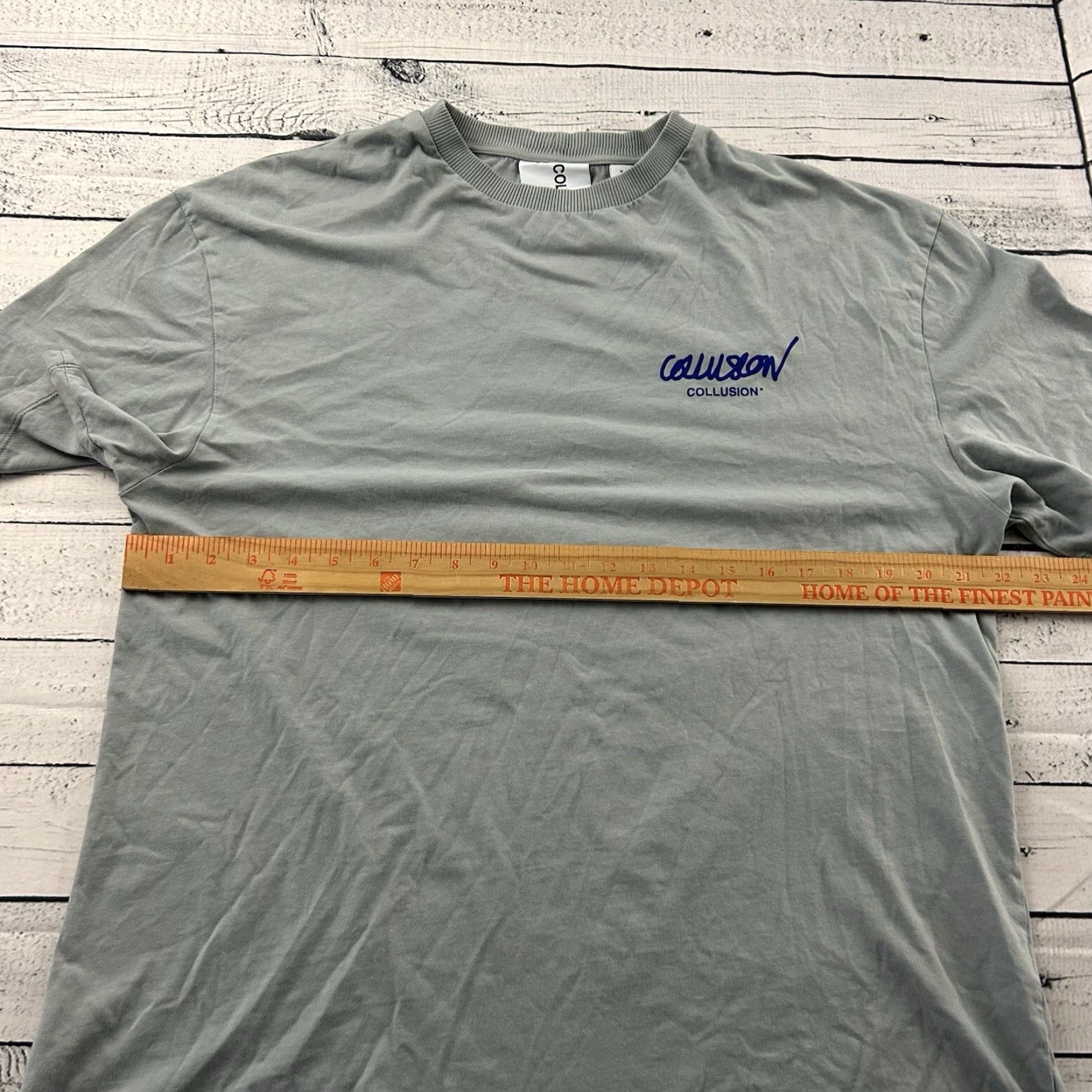 Vintage Collusion Short Sleeve T-Shirt Mens M Gray Made in Turkey Size US M / EU 48-50 / 2 - 5 Thumbnail