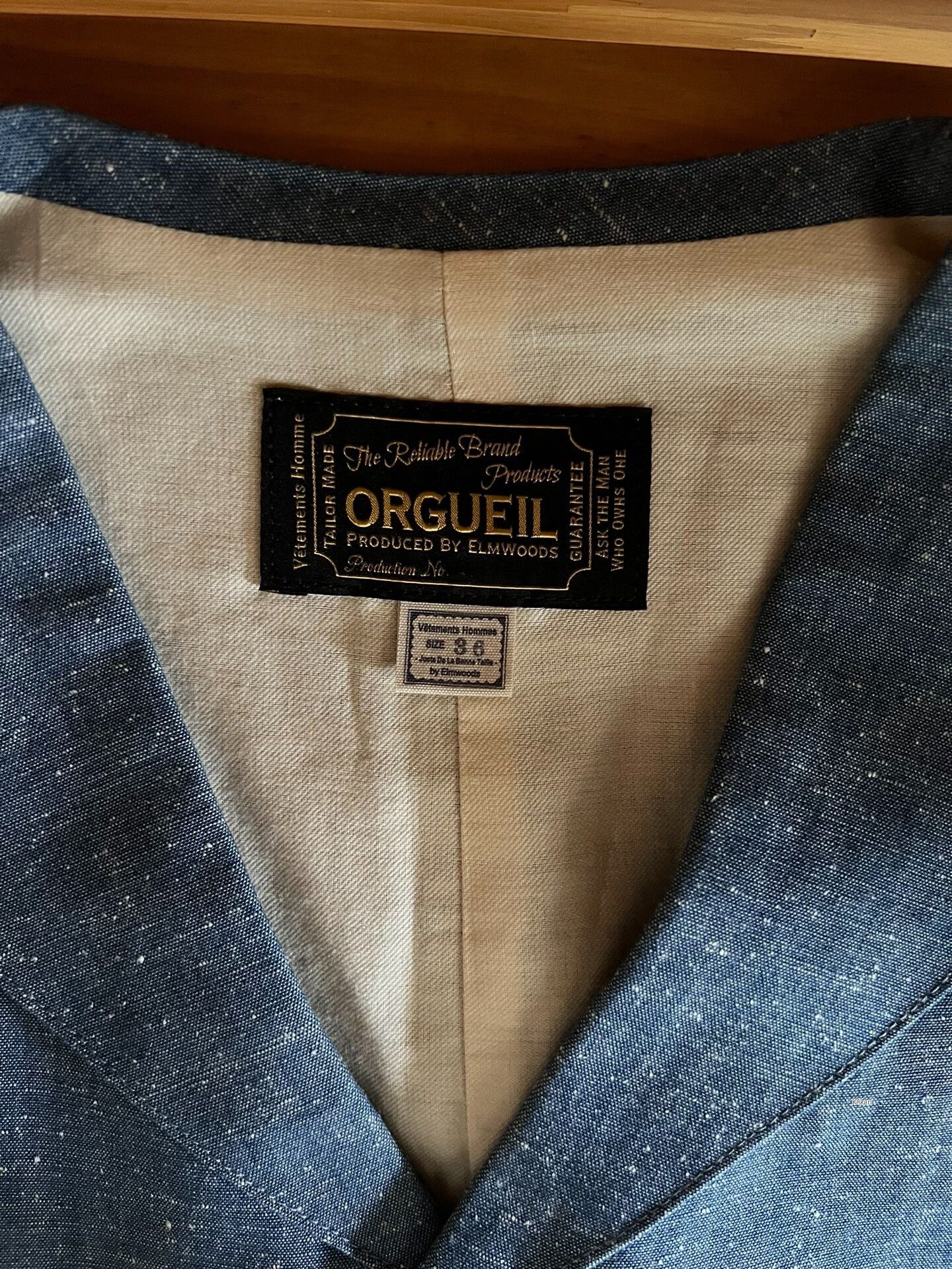 Orgueil Orgueil Indigo Dyed Vintage Denim Vest Size US M / EU 48-50 / 2 - 9 Thumbnail