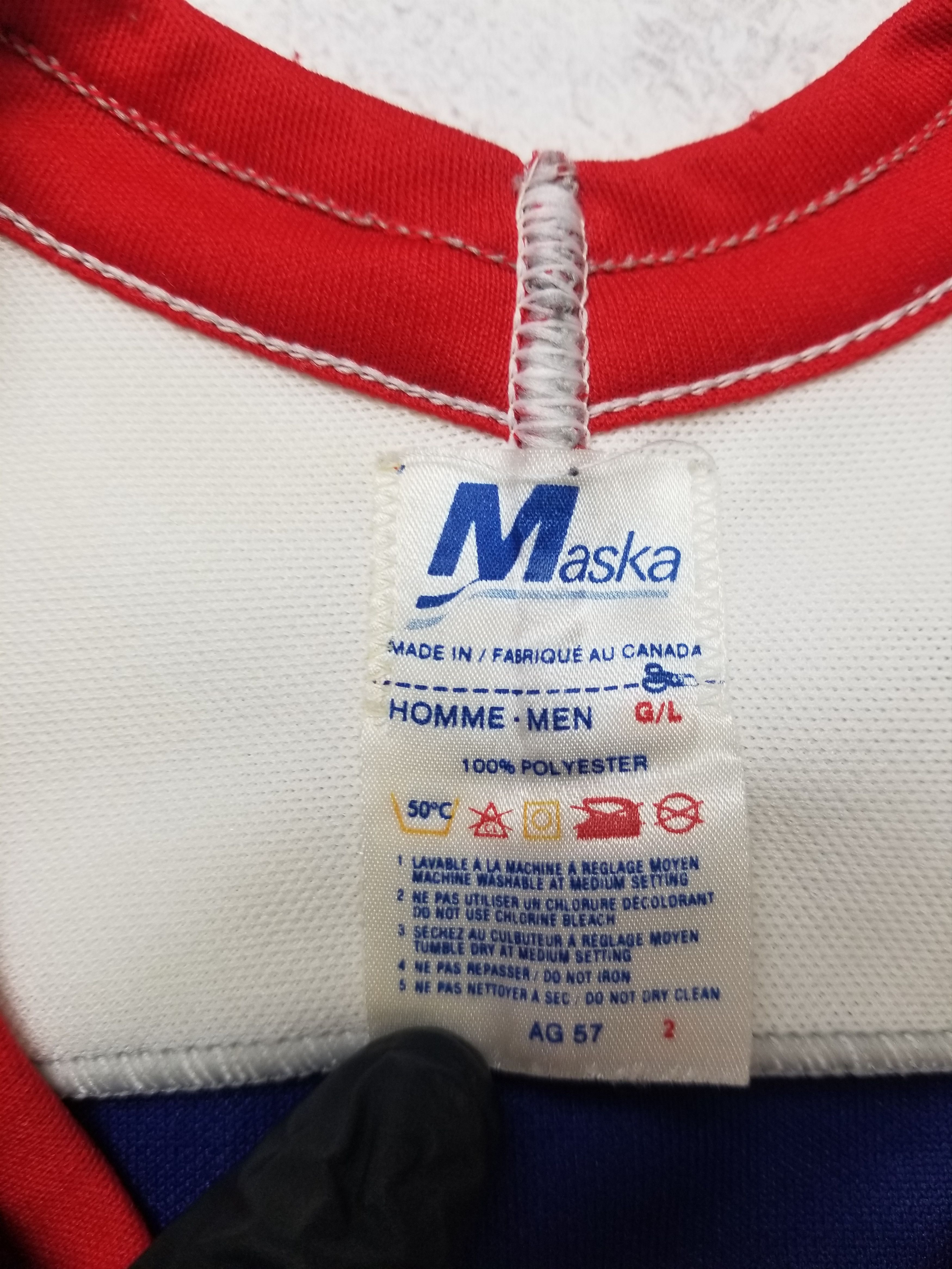 Other Toronto Maple Leafs NHL Embroidered Maska Hockey Jersey Size US L / EU 52-54 / 3 - 9 Thumbnail