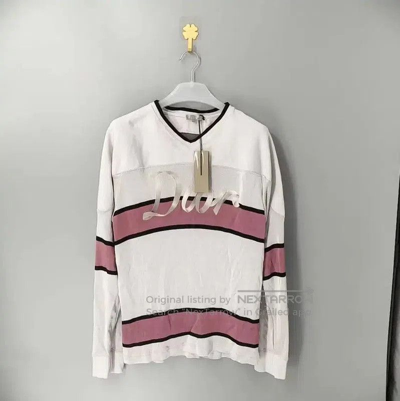 Other Dior Pink Cotton Long Sleeve Men's T-Shirt . Size US M / EU 48-50 / 2 - 1 Thumbnail